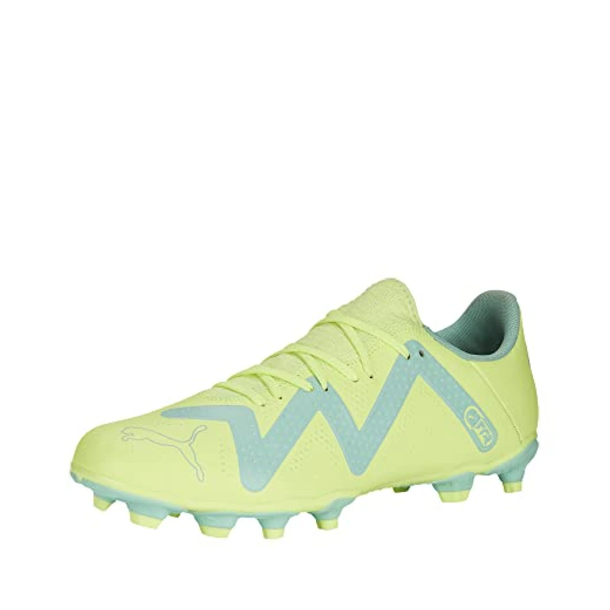 PUMA Men's FUTURE PLAY FIRM GROUND/ARTIFICIAL GROUND Soccer Cleat, Fast Yellow-PUMA Black-Electric Peppermint, 9.5