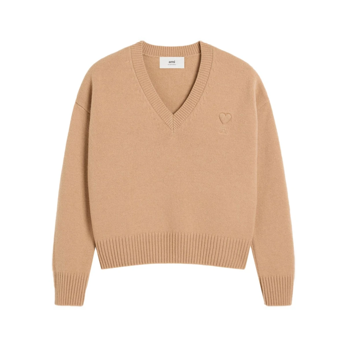 Ami de Coeur V-neck jumper - Neutrals