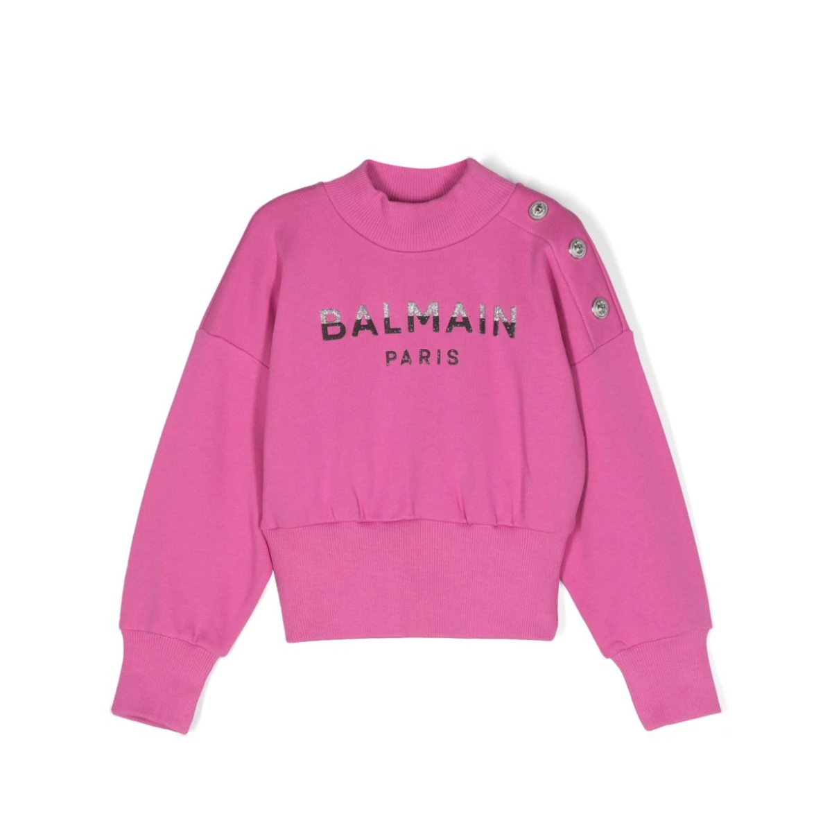 Logo-embossed cotton sweatshirt - Pink