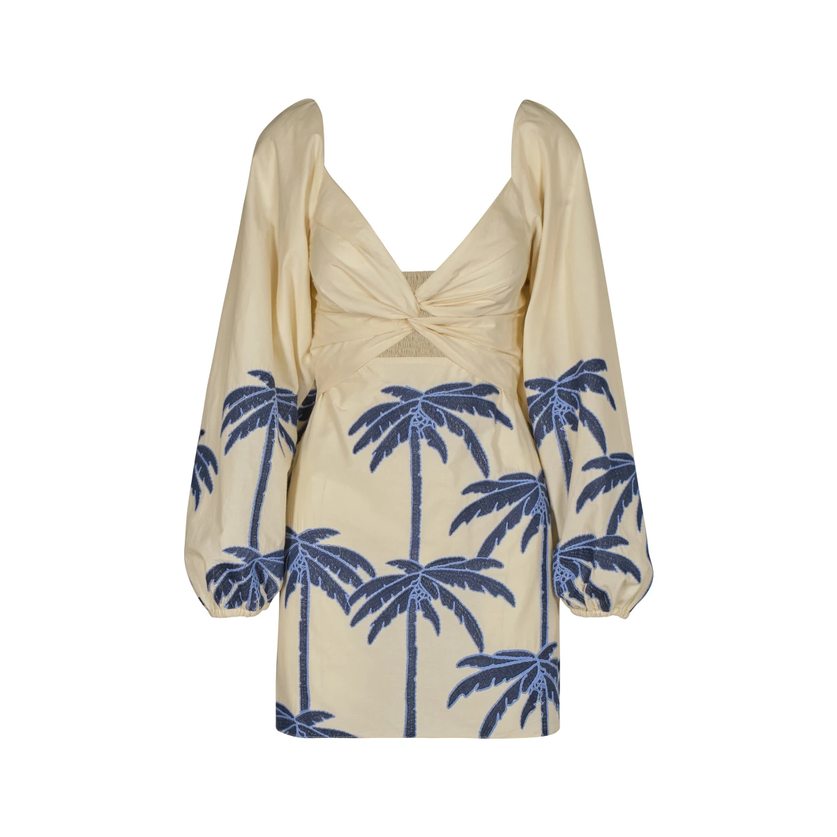The Power Of The Sea Printed Cotton-Blend Mini Dress