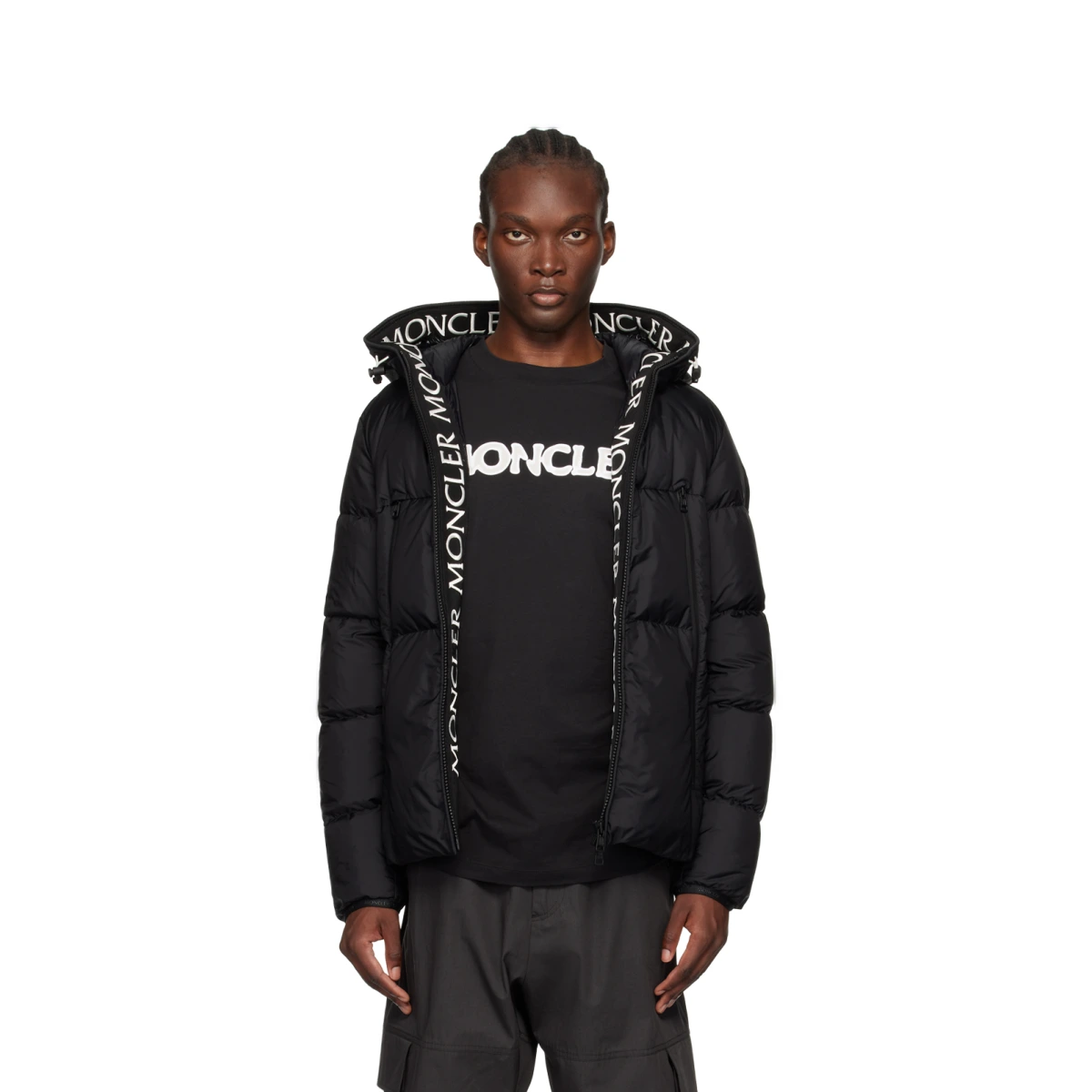 Moncler Black Montcla Short Down Jacket