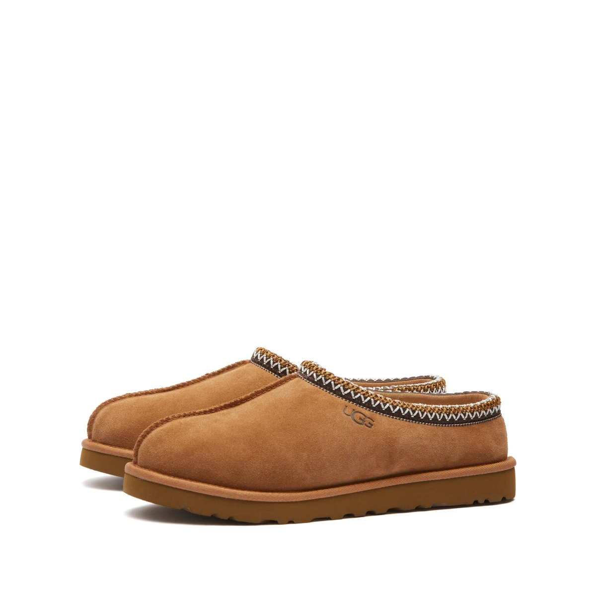 Men's Tasman Slippers in Chestnut, Size UK 8 