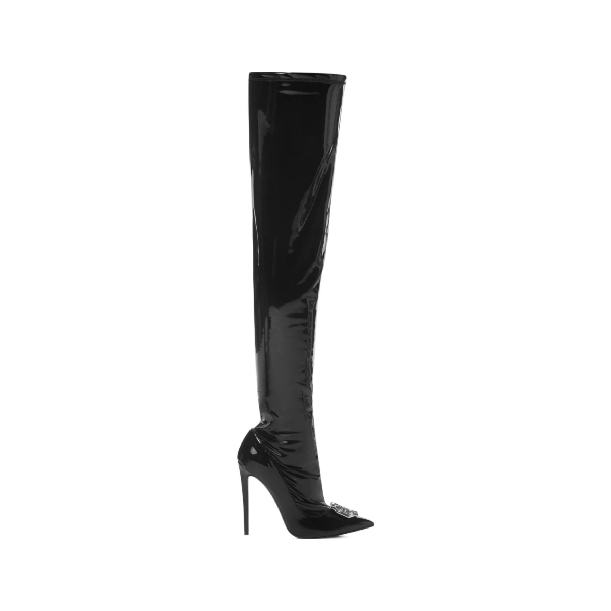Plein latex boots - Black