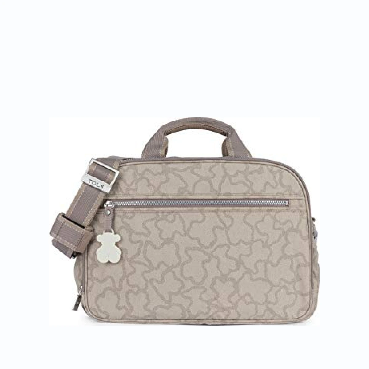 TOUS Vinyl Combined with Calfskin Leather Stoned Color Baby Bag for Women