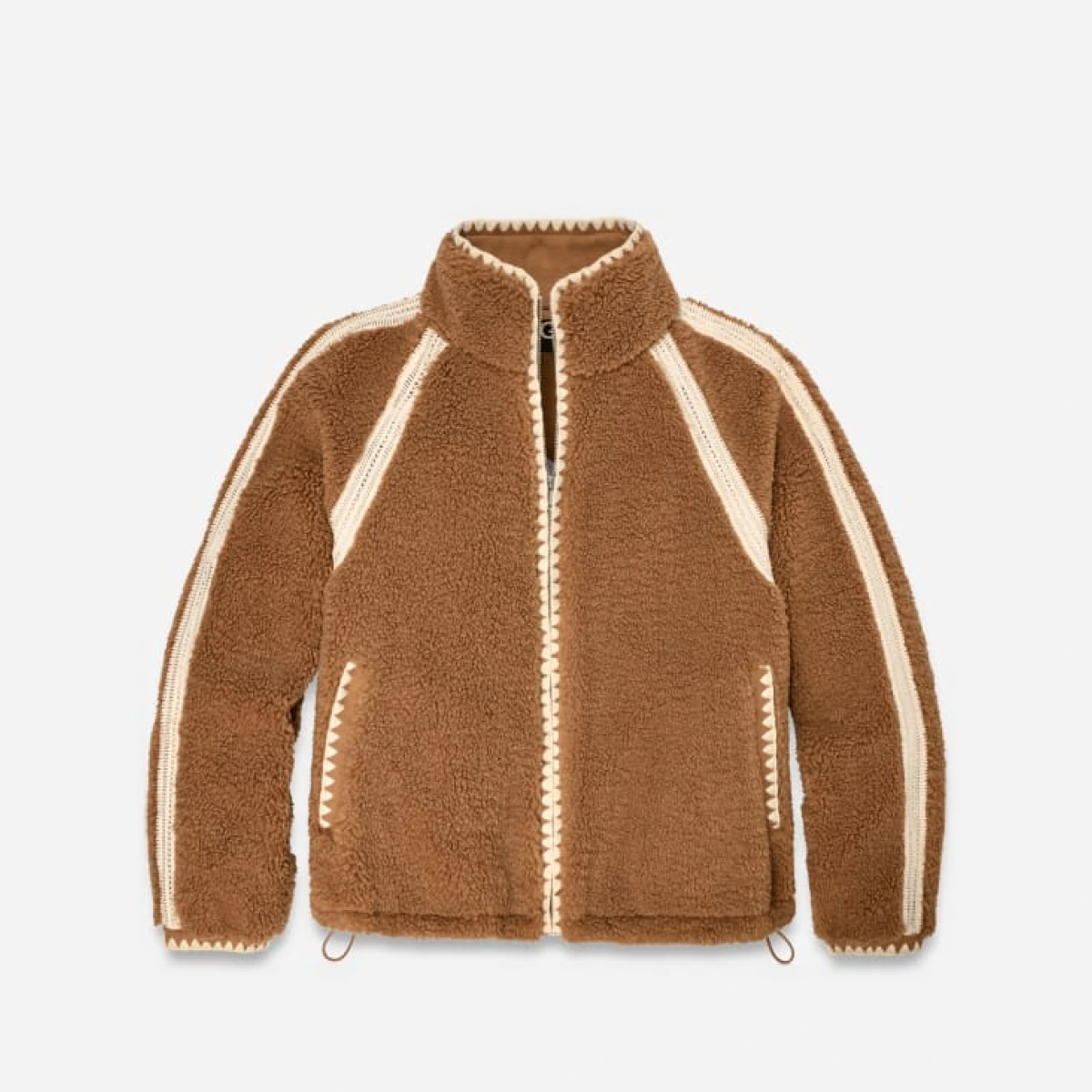 ® Women's Nikia Crochet ®fluff Jacket Fleece in Chestnut