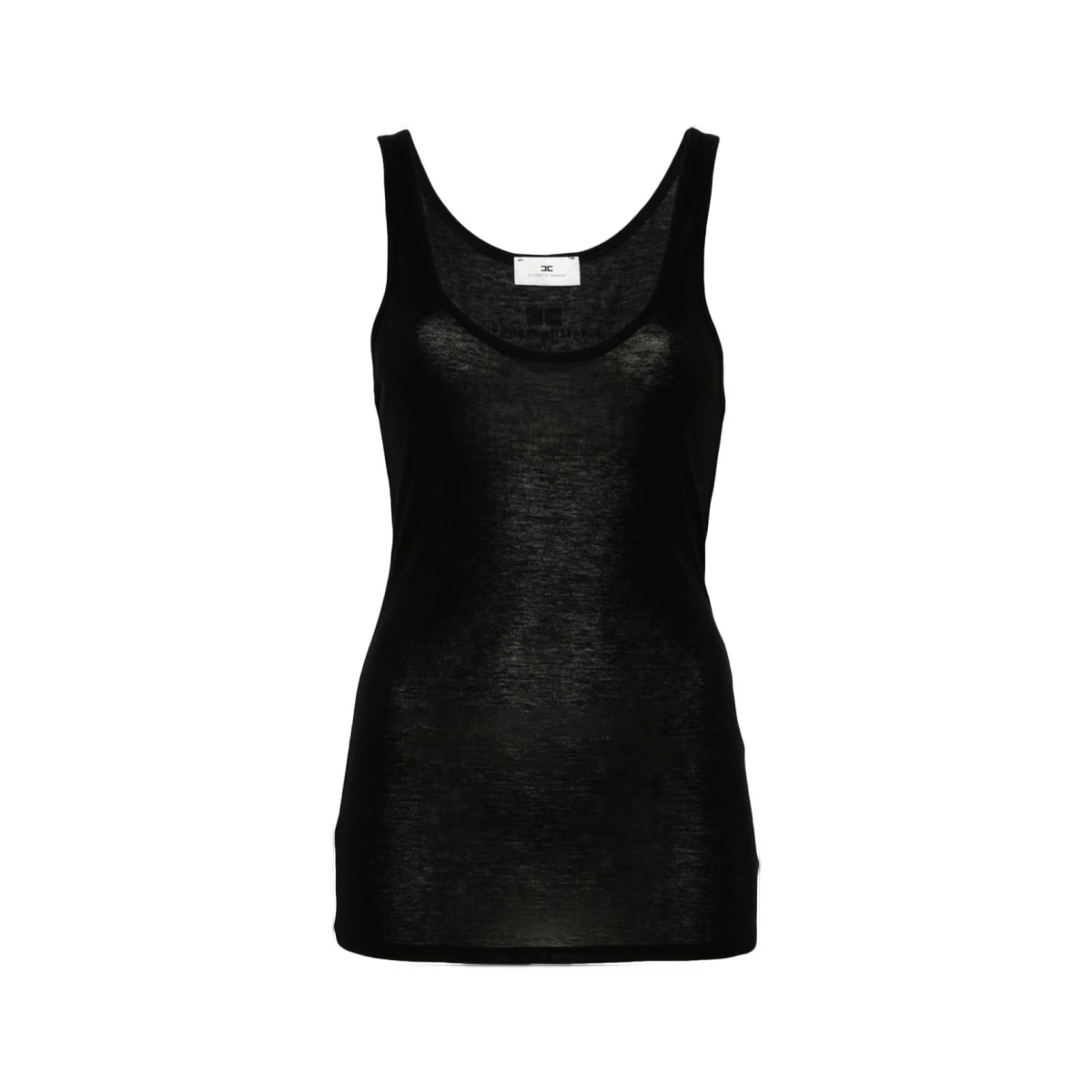 Logo-print top - Black