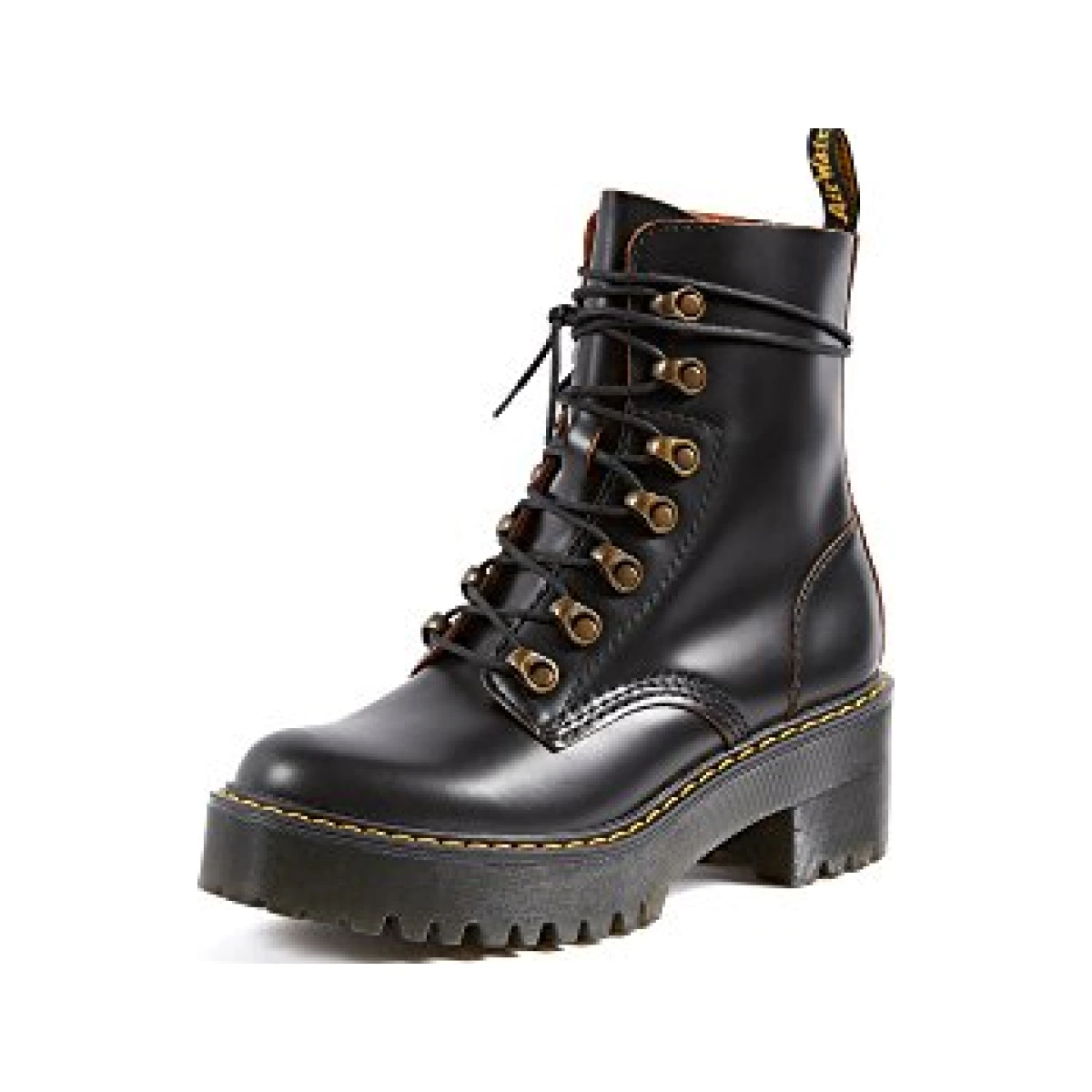 Dr. Martens Women's Leona Leather Heeled Boot