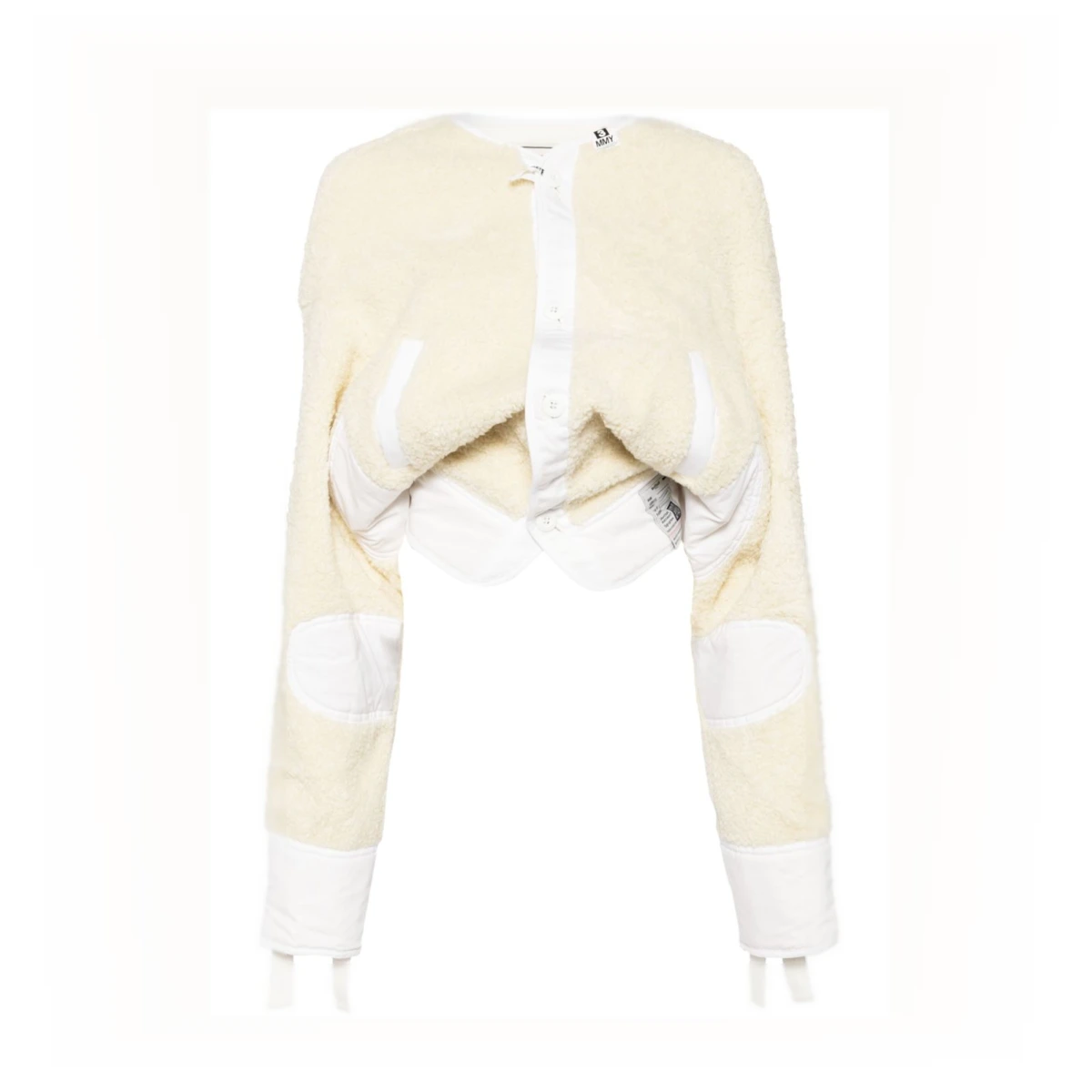 Long-sleeve cropped jacket - White