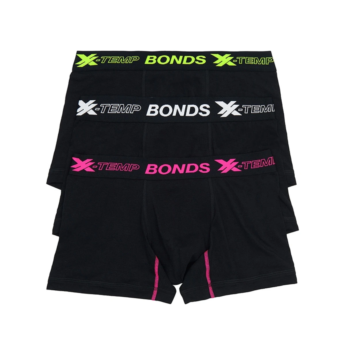 Men's Cotton X-Temp Trunk 3 Pack in Tender Pink/Macadamia