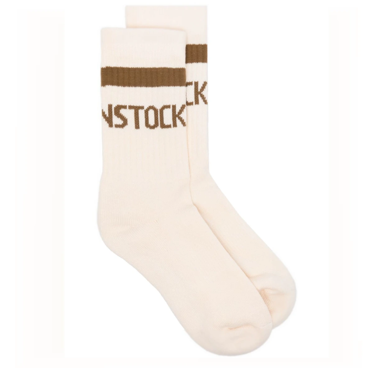Logo-intarsia socks - Neutrals