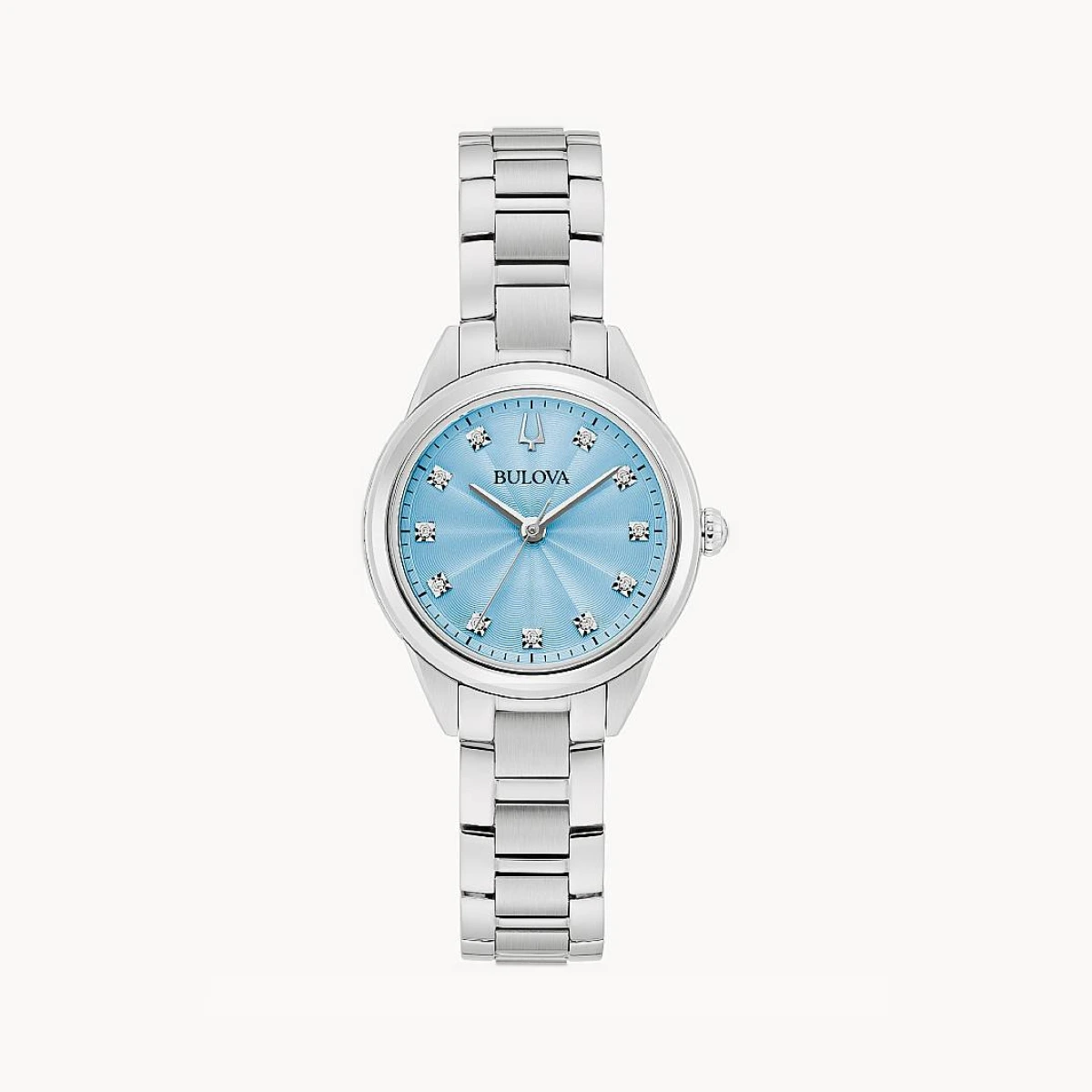 Sutton Quartz Diamond Blue Dial Ladies Watch 96P250