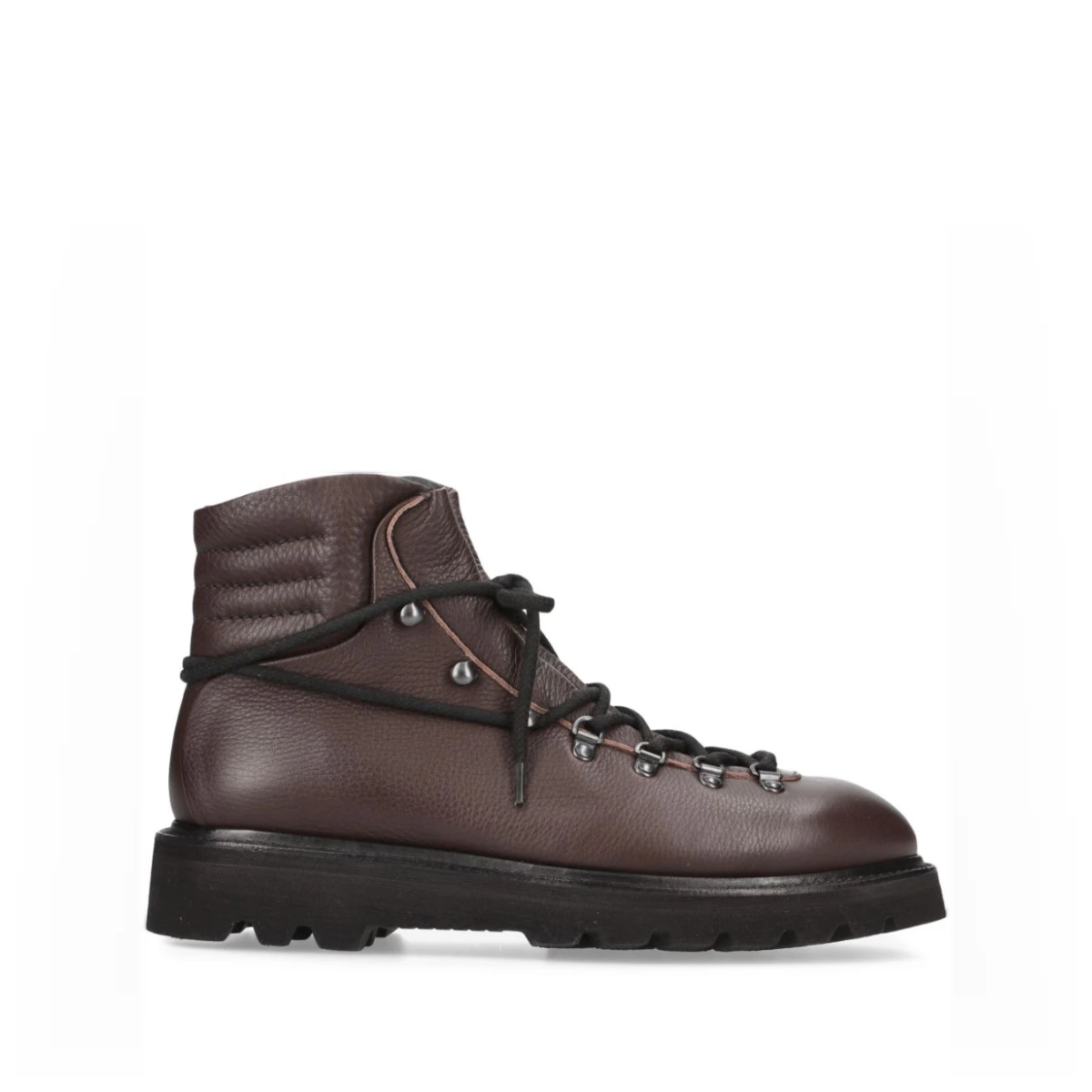 Leather ankle boots - Brown