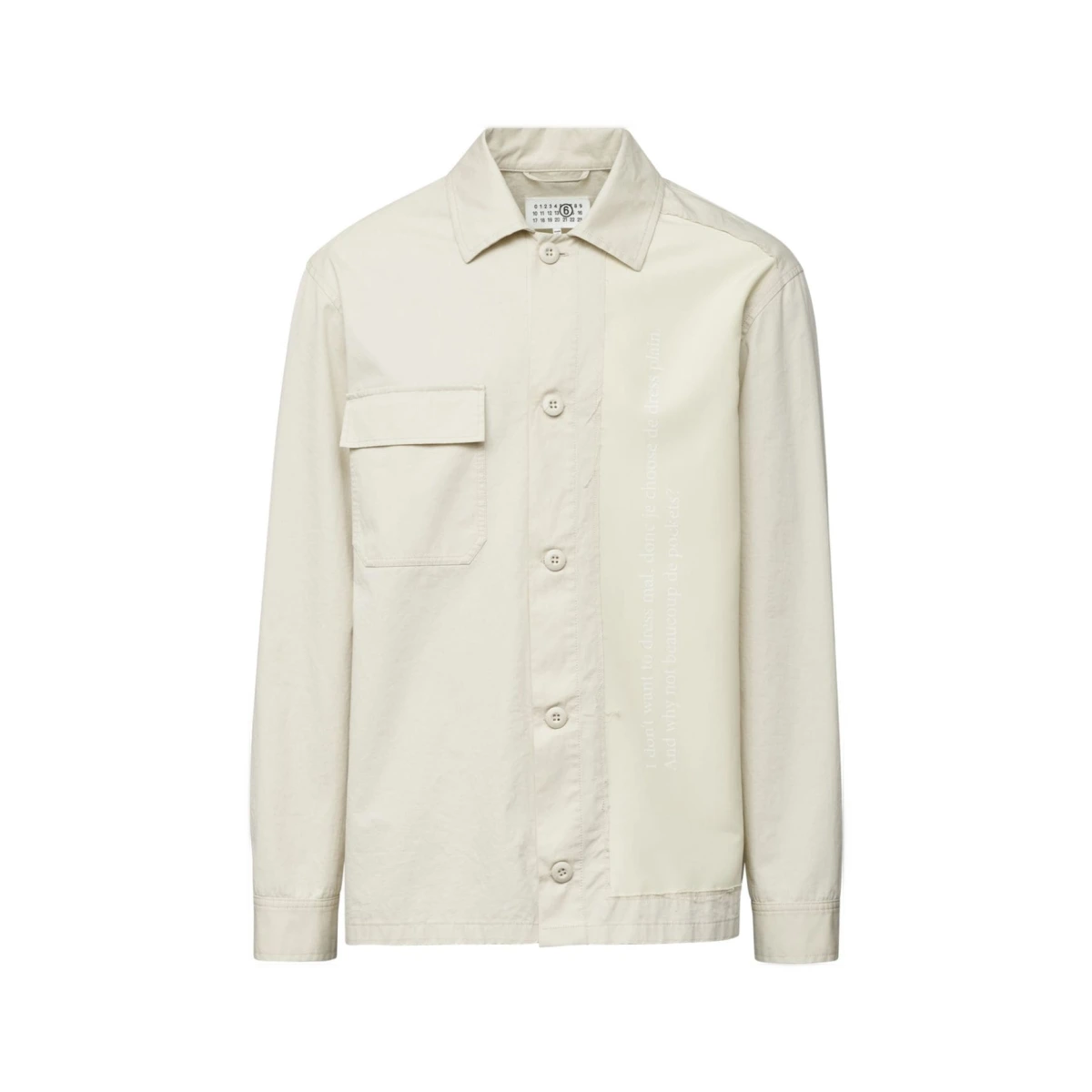 Gabardine-weave cotton shirt jacket - Neutrals