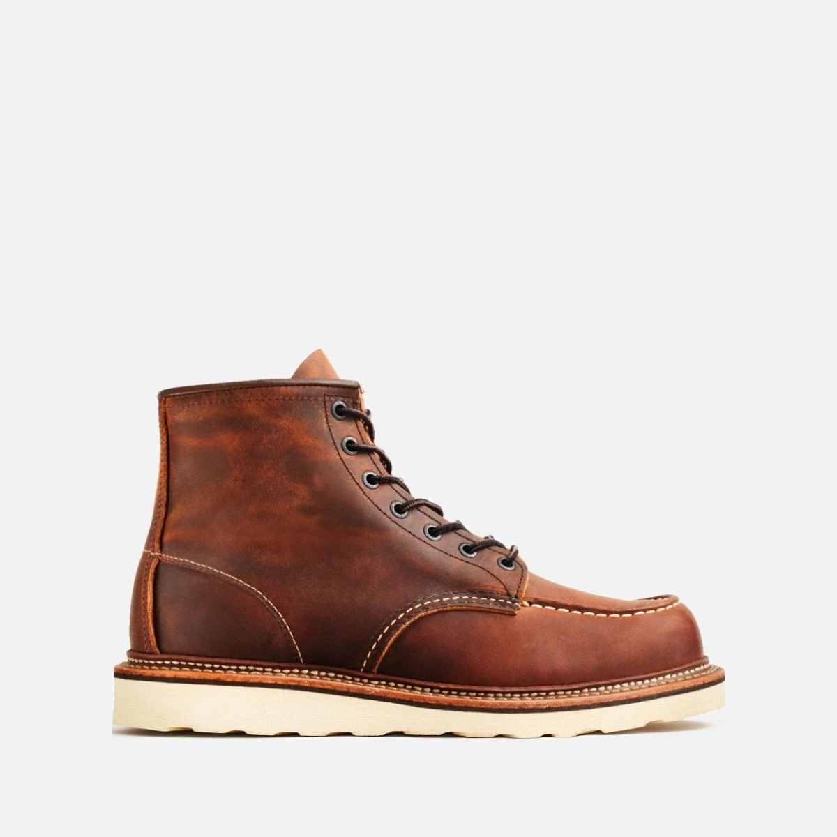 Mens 6-Inch Classic Moc Boots Colour: Copper Rough &amp; Tough