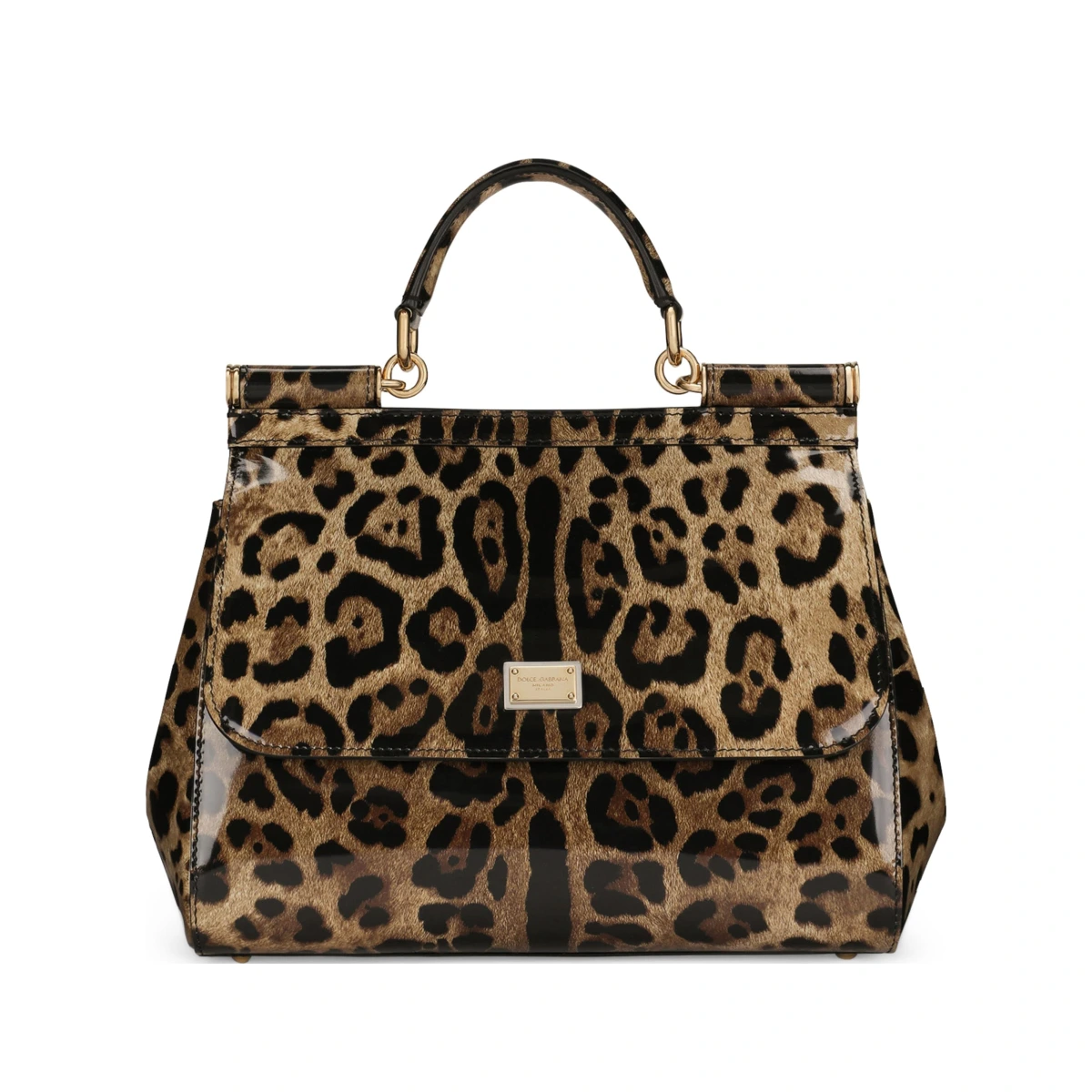 Kim Medium Leopard Print Sicily Bag