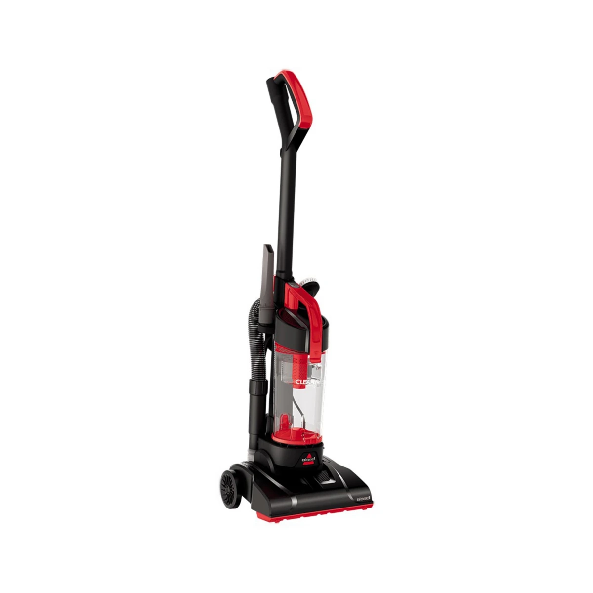 CleanView Compact Lightweight Upright Vacuum - Black With Red Accents