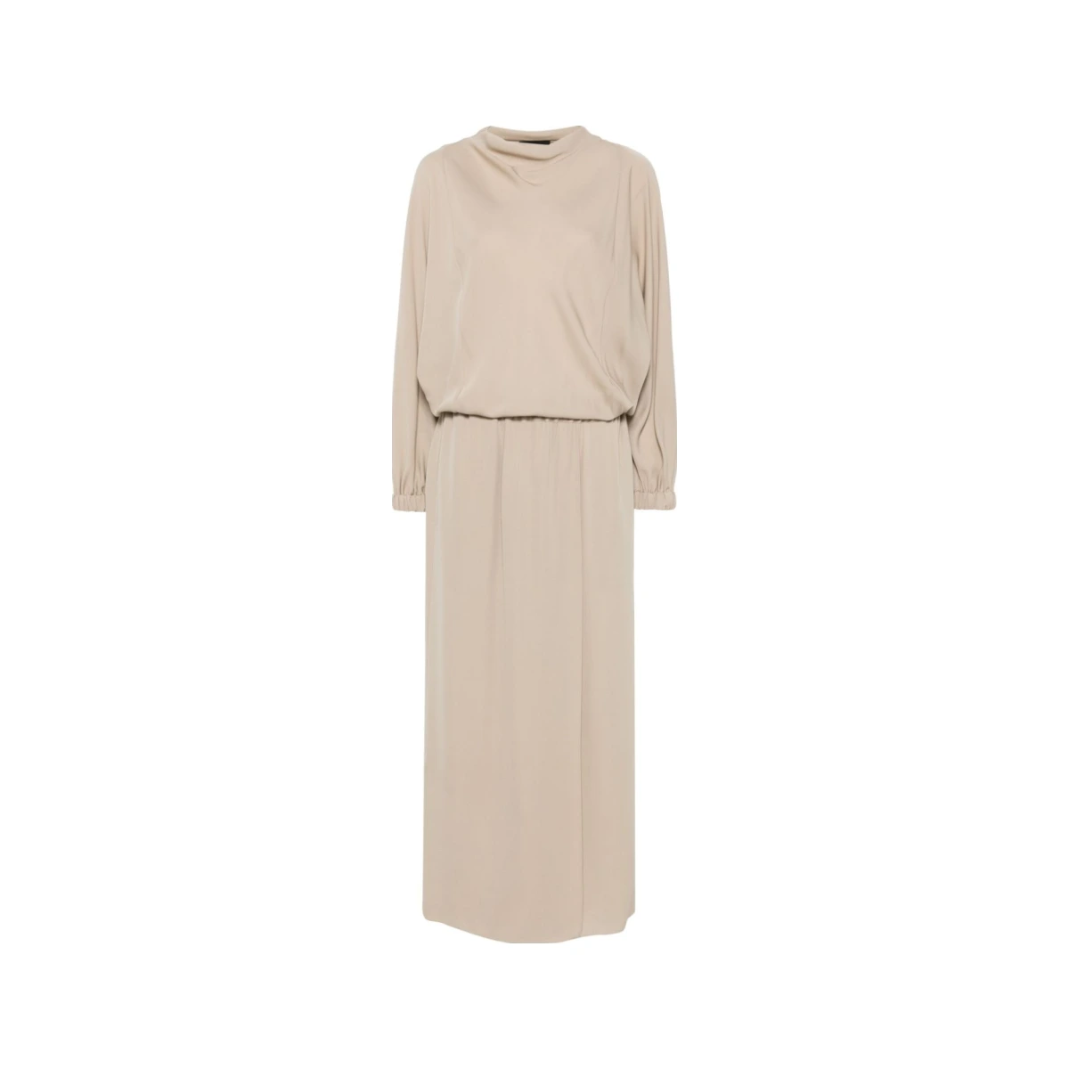 Silk midi dress - Neutrals