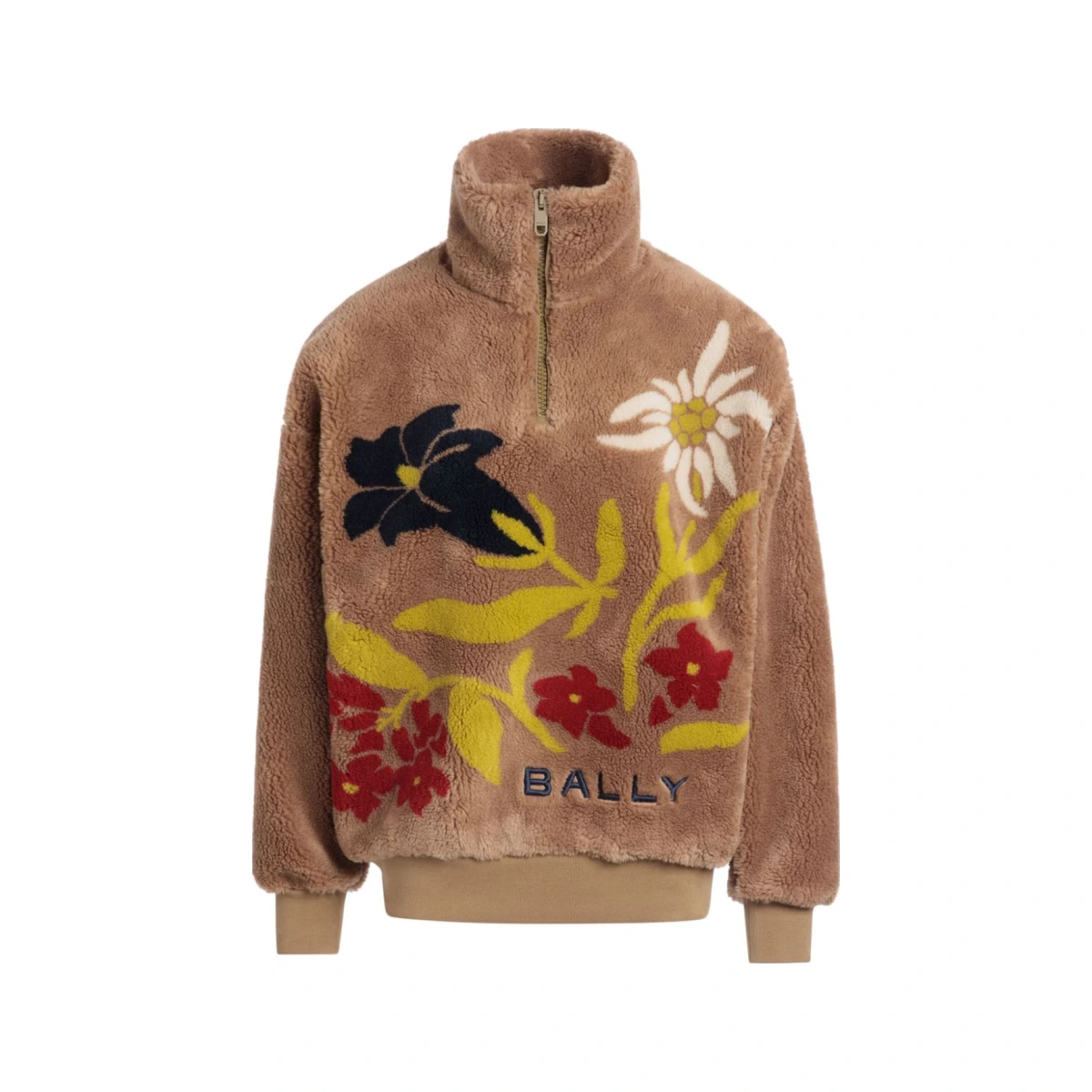 Alpine Flower-motif sweatshirt - Brown