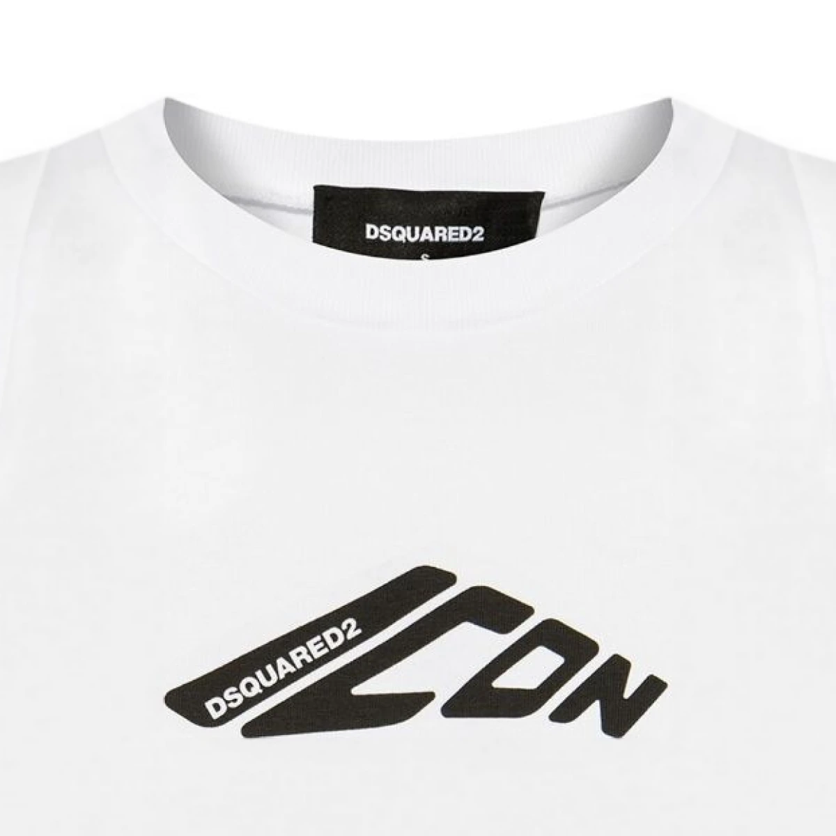 Logo-print top - White