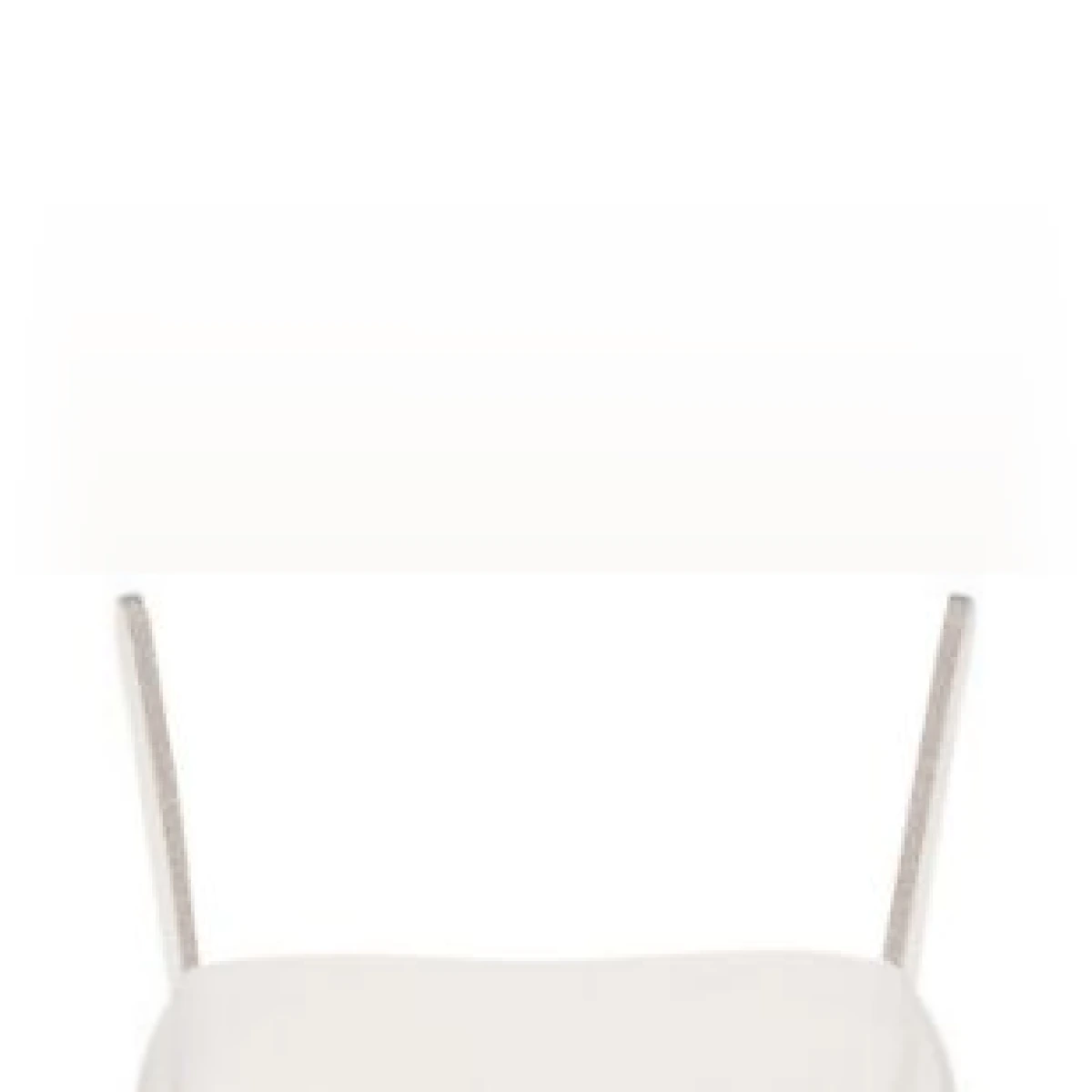 Monili-detail gown - White