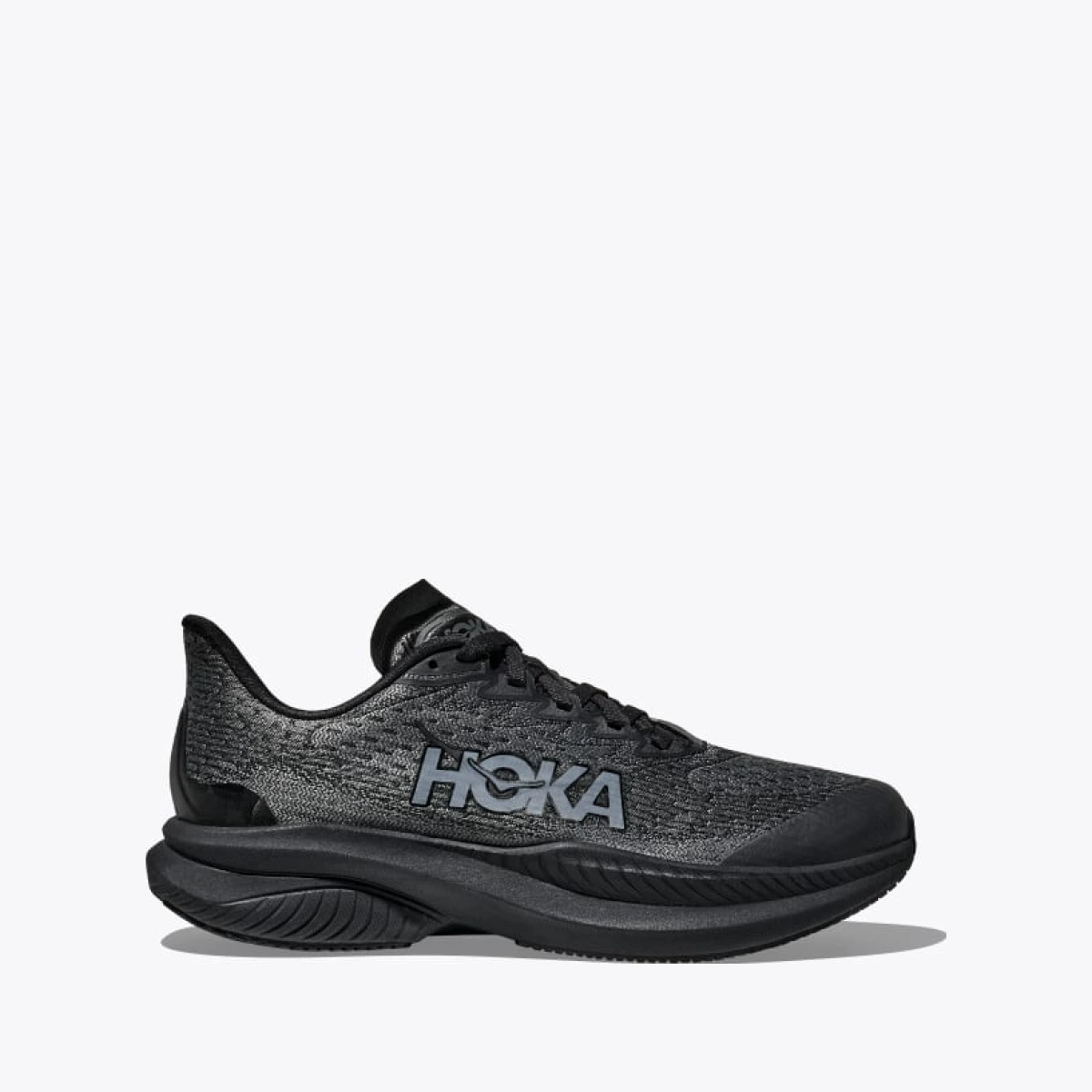 HOKA Mach 6 Shoes in Black/Black