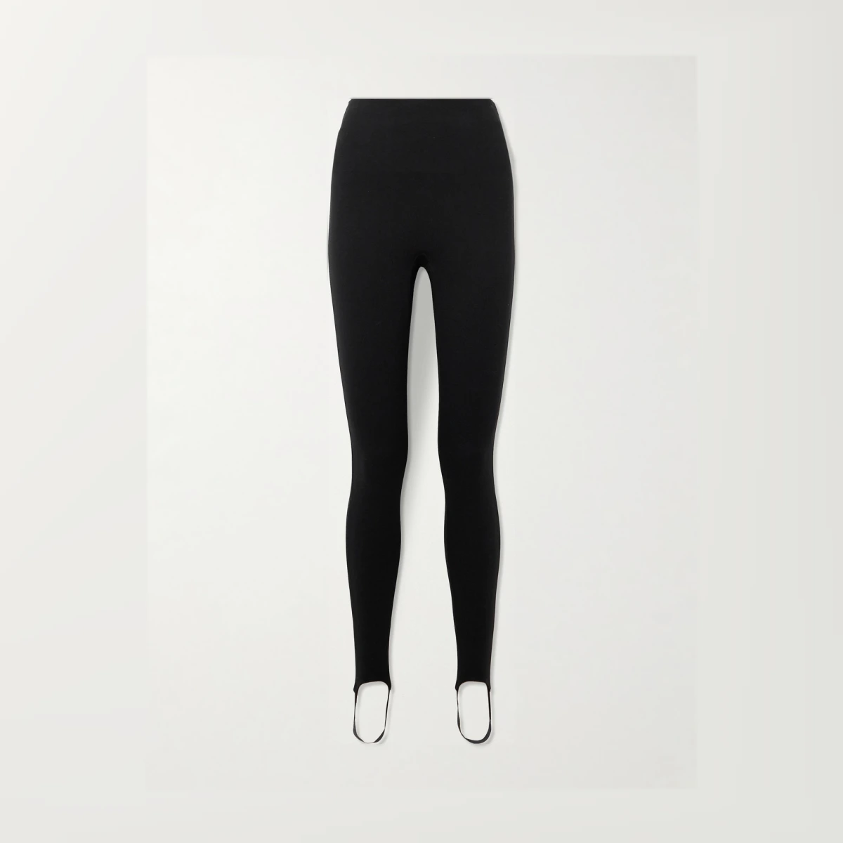 Stretch-ponte Stirrup Leggings - Black