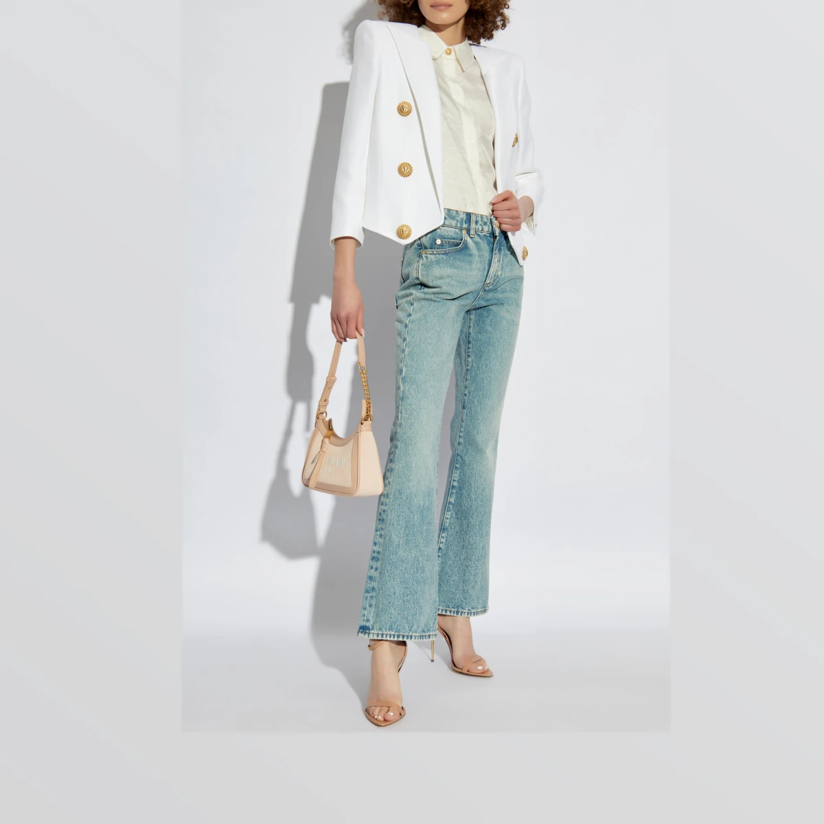 Jeans With Flared Legs, Women's, Blue