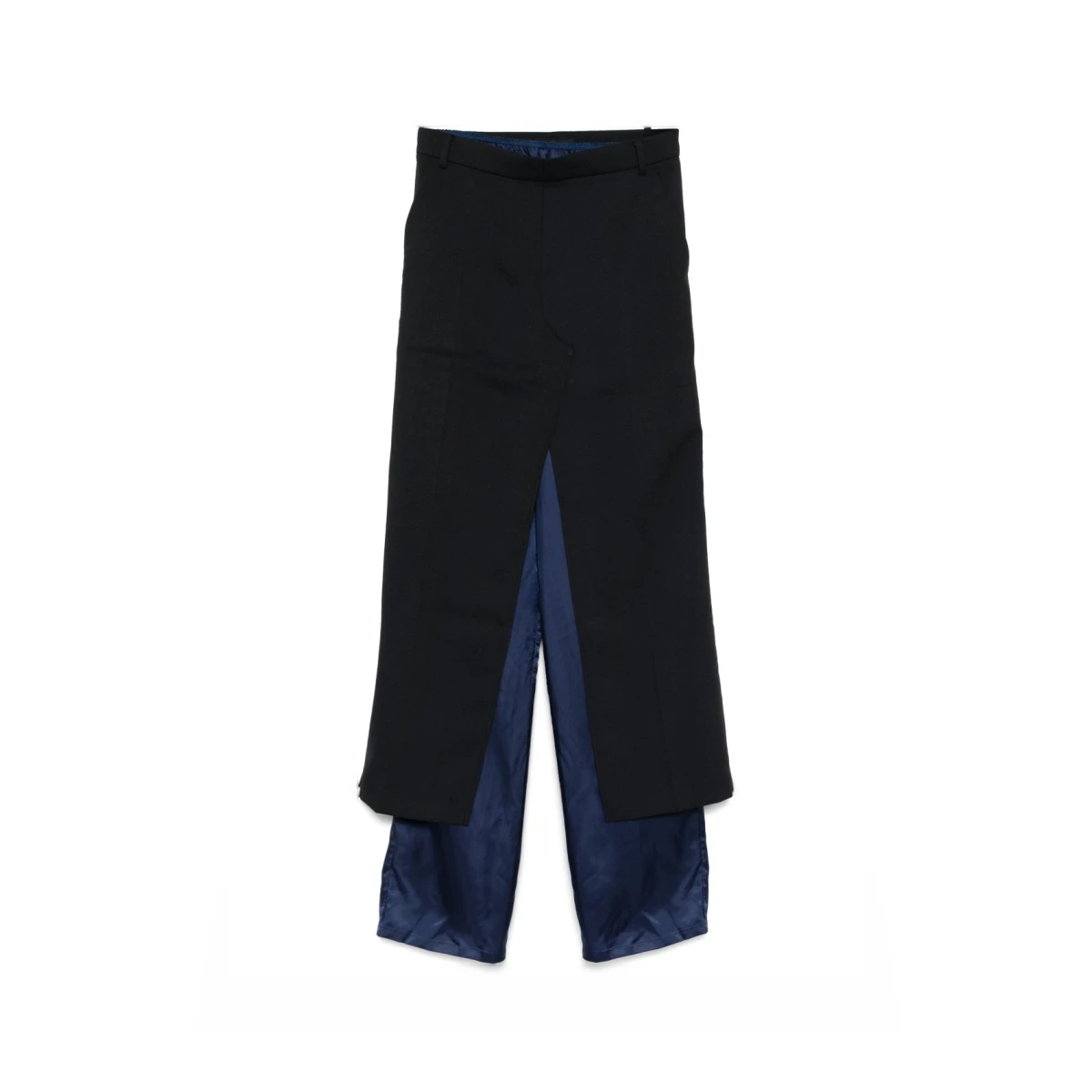 Slip layered pants - Black