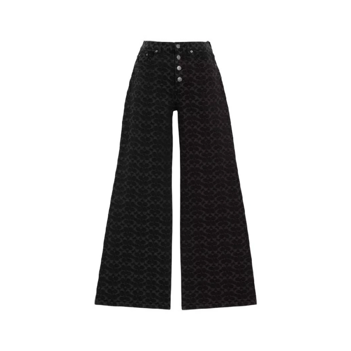 Signature Wide-Leg Denim Jeans