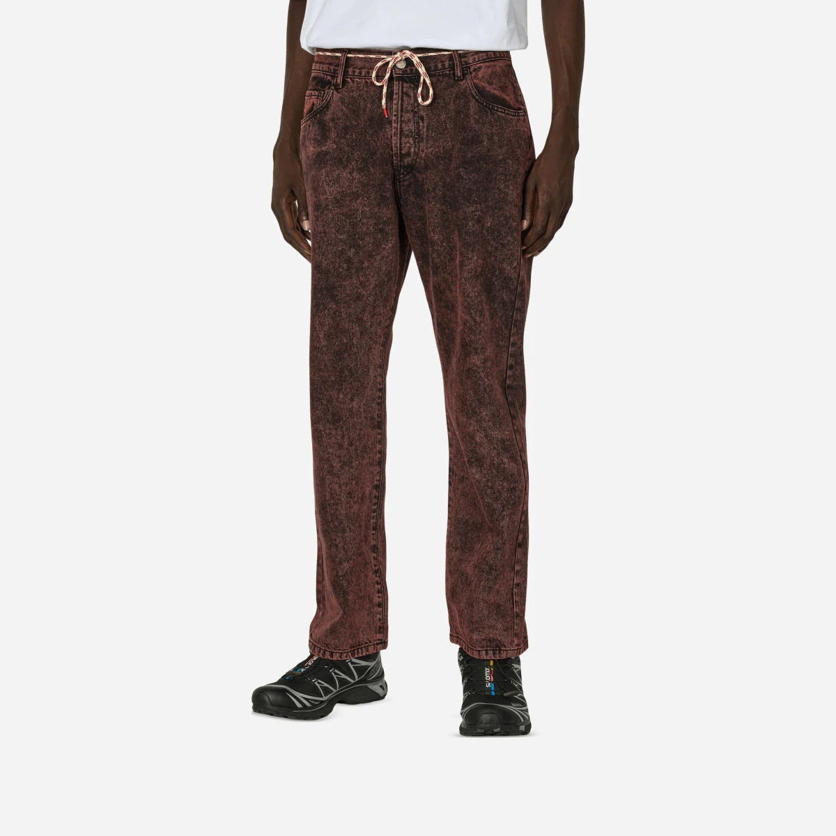 Acid Wash Lily Jeans Red