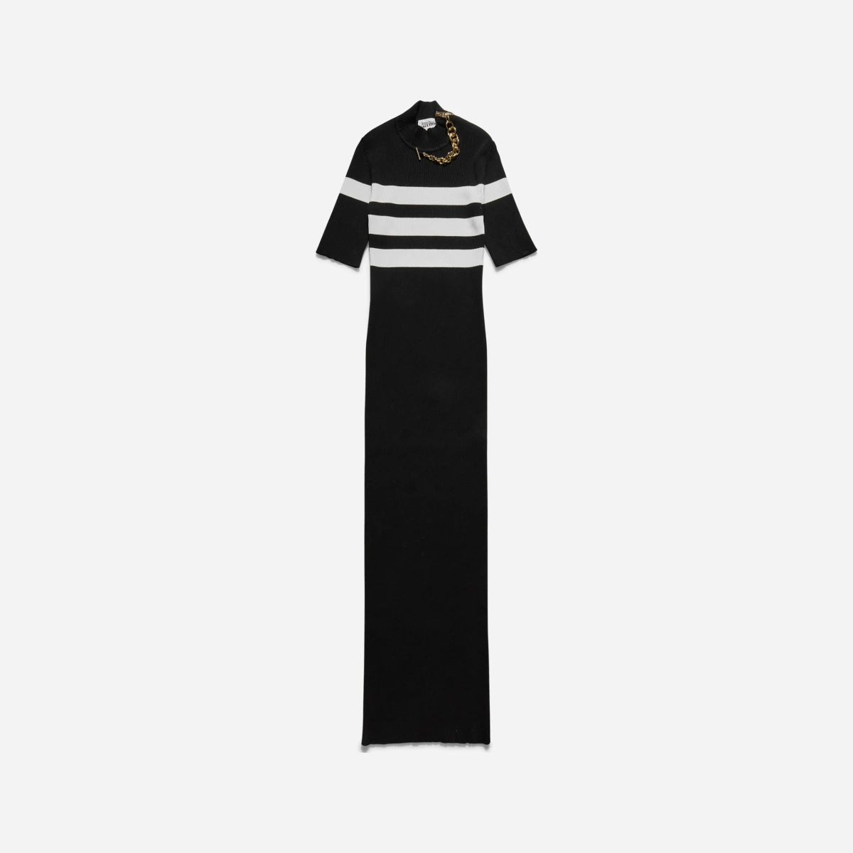 Women s Marinière Long Dress Black / White