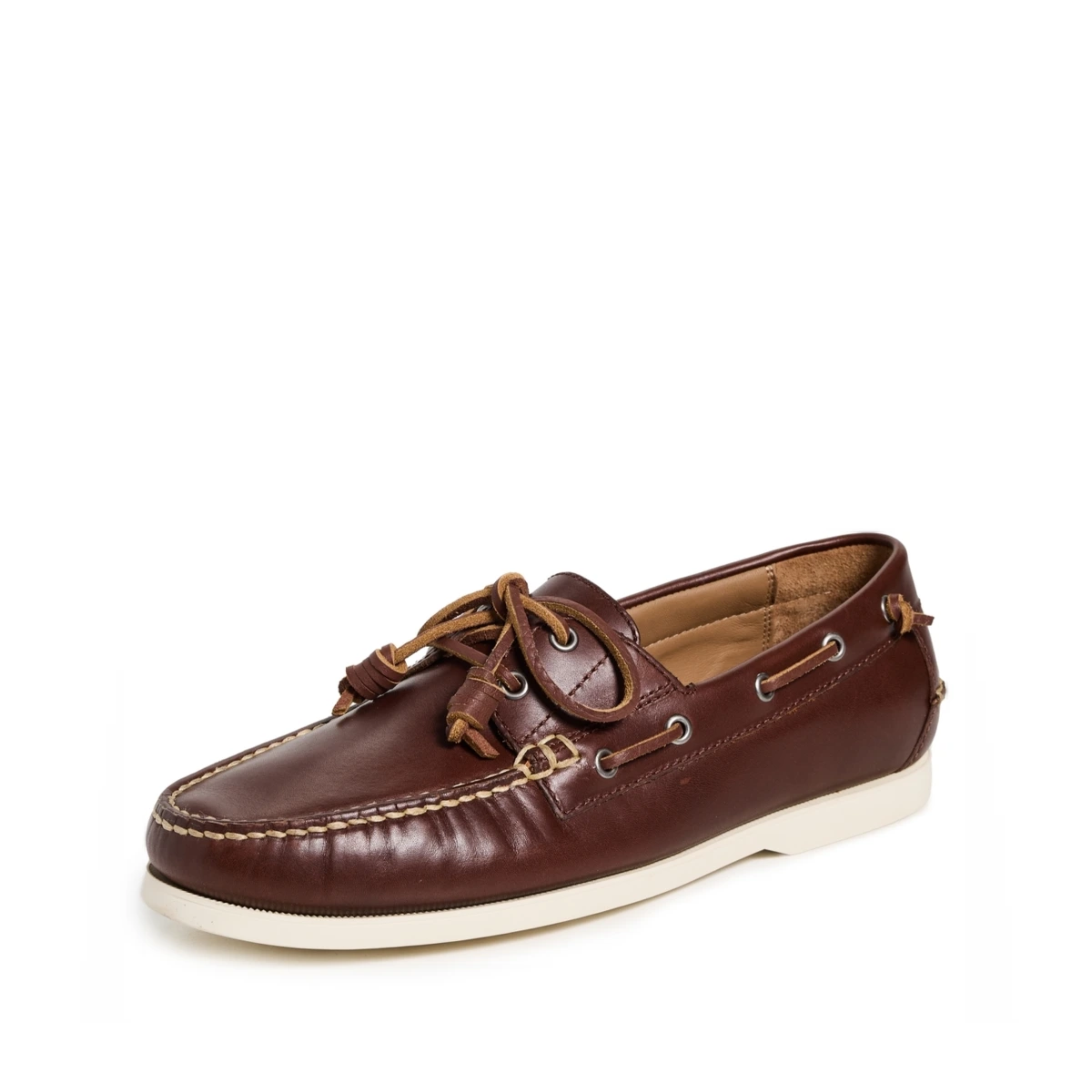 Polo Ralph Lauren Merton Leather Boat Shoes Polo Tan