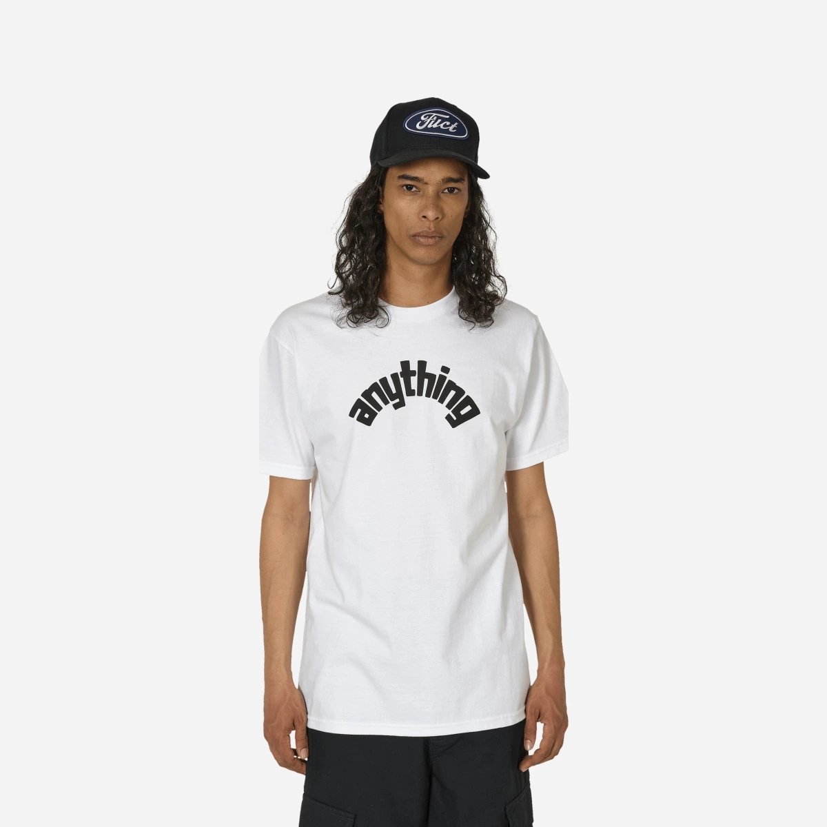 Curved Logo T-Shirt White / Black