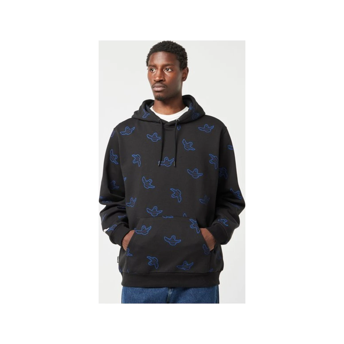 Adidas Skateboarding Shmoofoil Allover Print Hoodie - Black