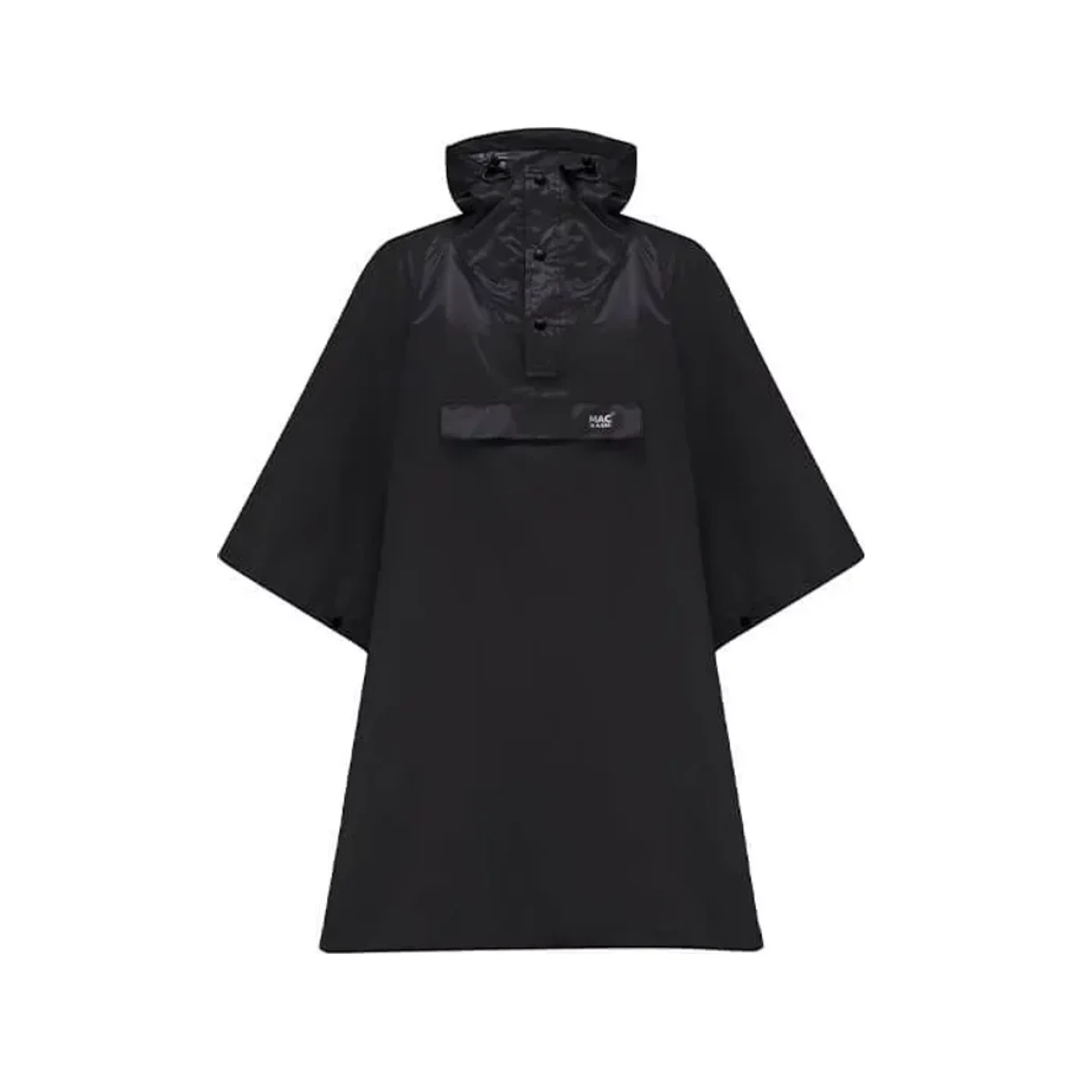 Mac in a Sac Packable Waterproof Poncho Black