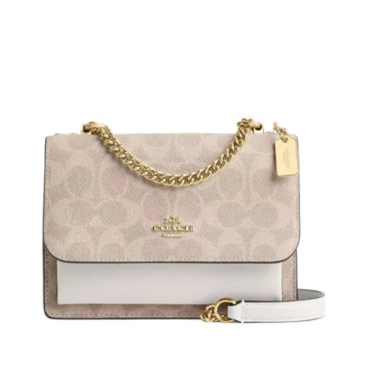 Mini Kare's signature canvas crossbody bag