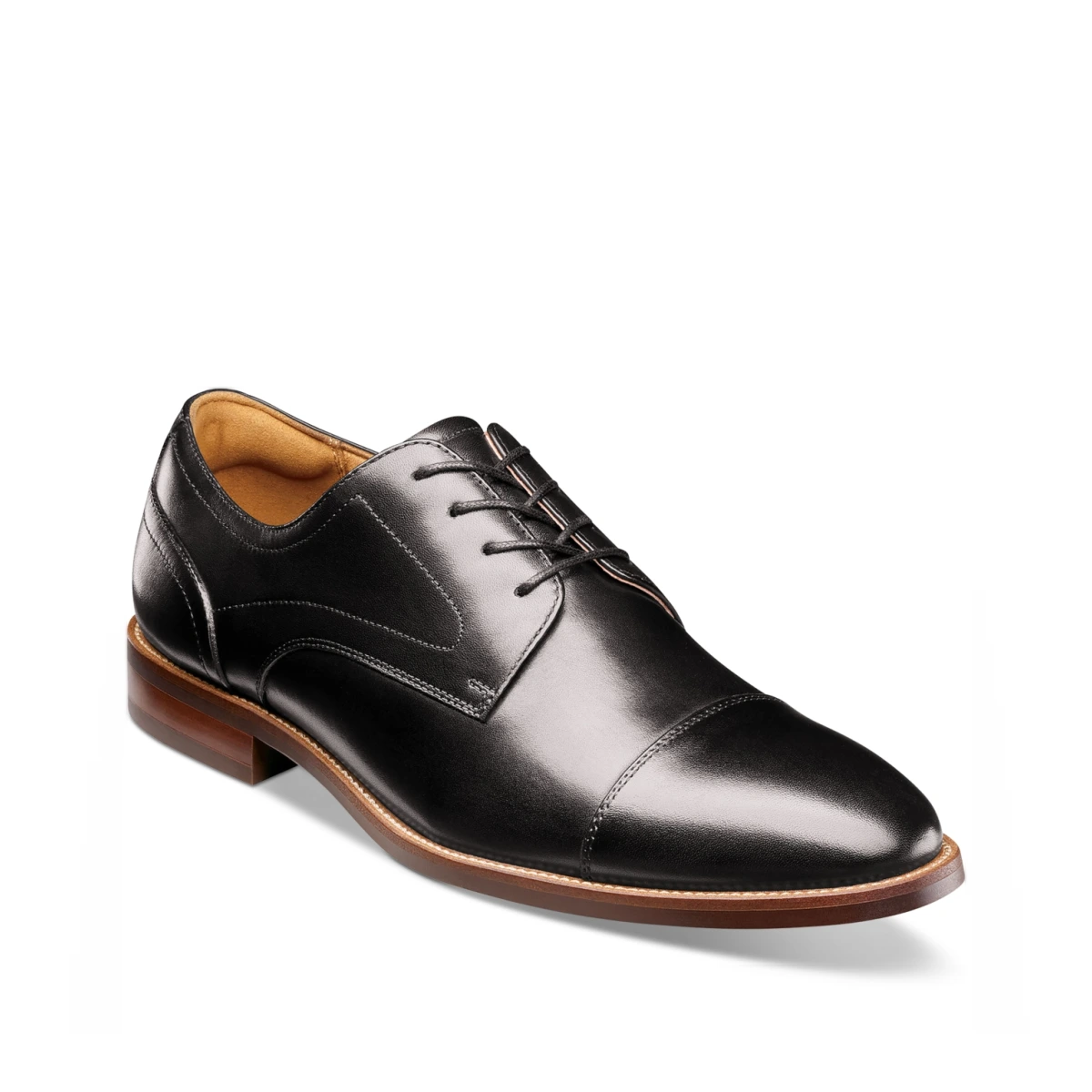 Men's Ruvo Cap-Toe Oxford Dress Shoe - Black