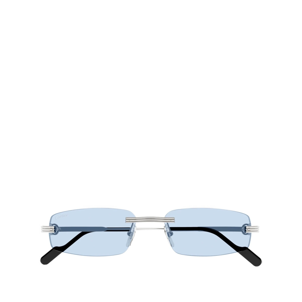 Cartier Rectangular Rimless Sunglasses