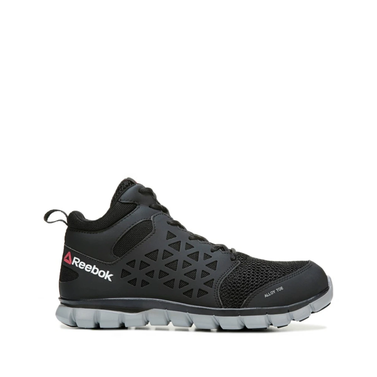 Men's Sublite Cushion Alloy Toe Work Boots (Black Mesh)