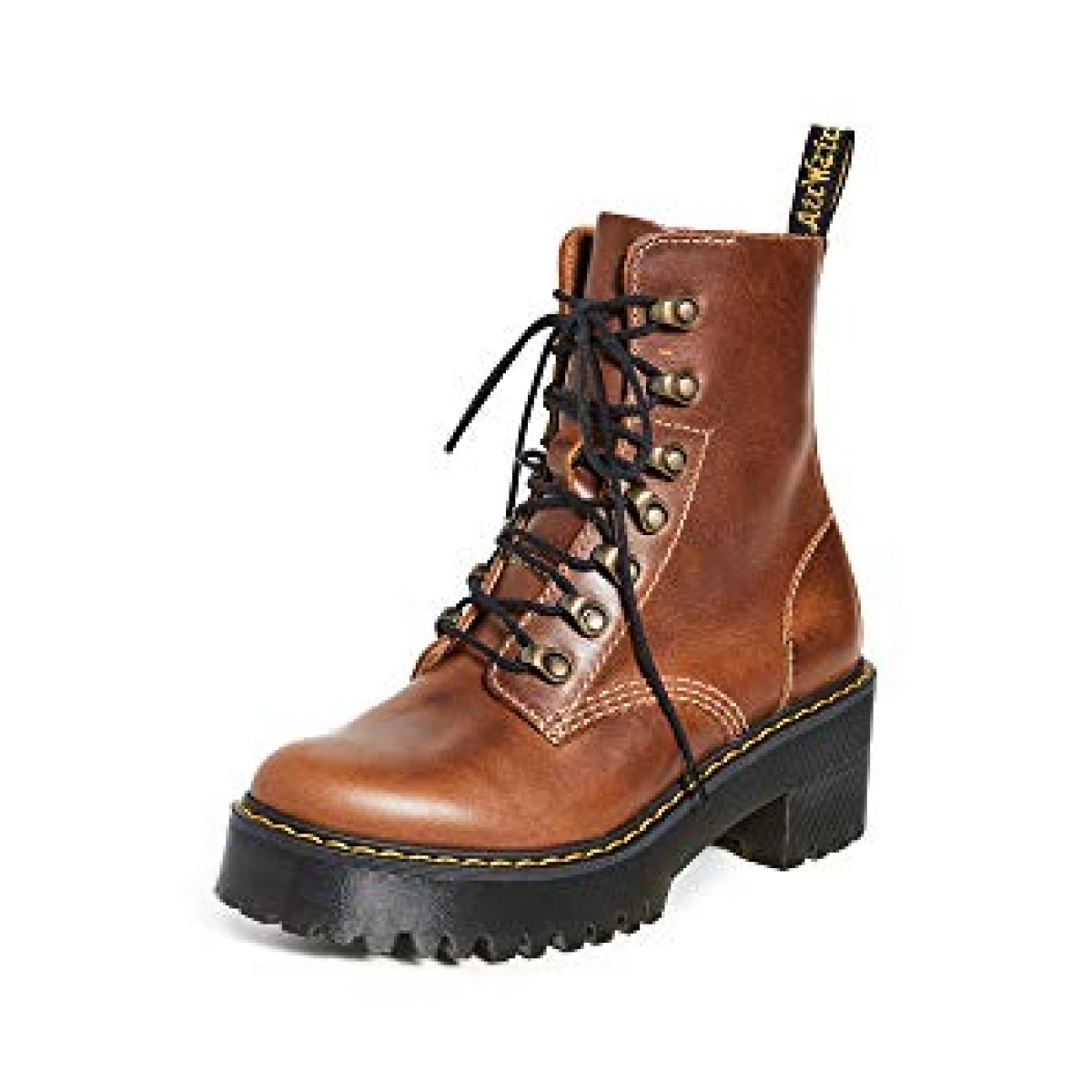 Dr. Martens Women's Leona Leather Heeled Boot
