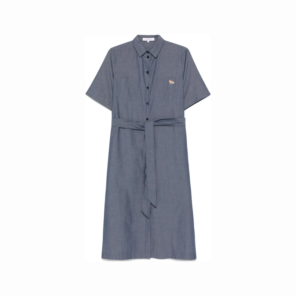 Maison Kitsuné double-pocket midi dress - Blue