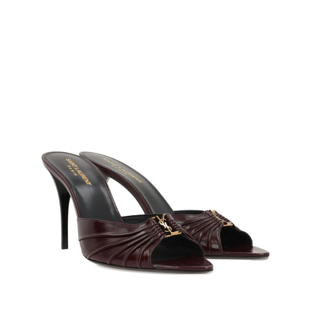 Saint Laurent 90mm Babylone mules - Red