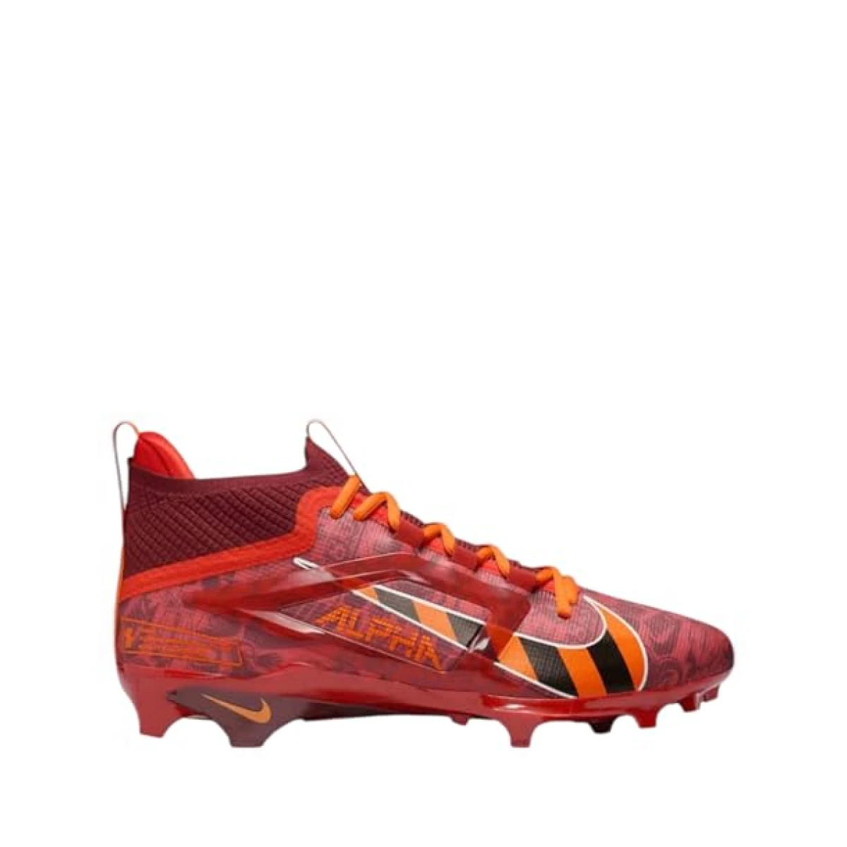 Nike Alpha Menace 4 Elite Football Cleats (FD7036-001, Black/Light Smoke Grey/Metallic Silver/White)