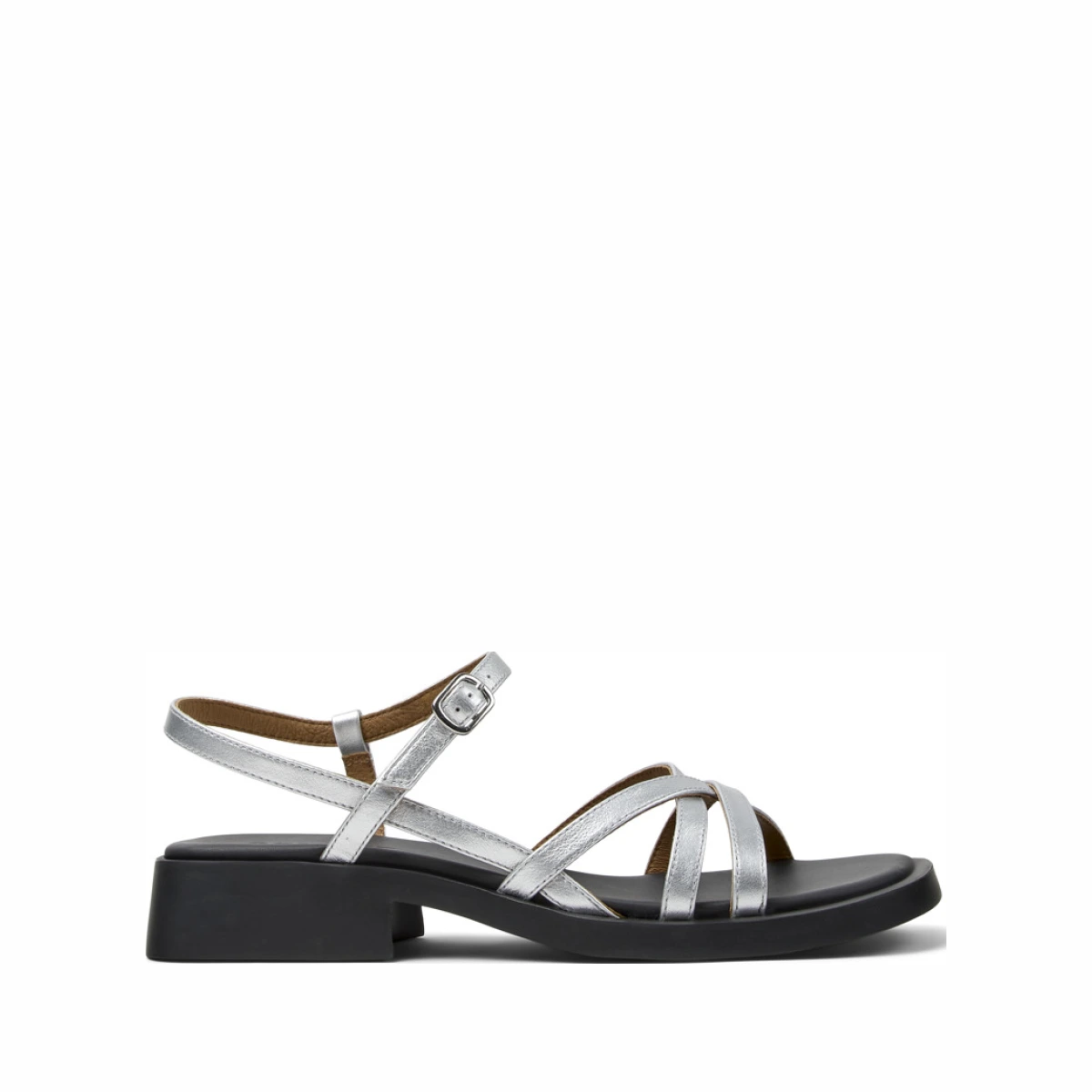 CAMPER Dana - Sandals for Women - Grey, 41, Smooth leather