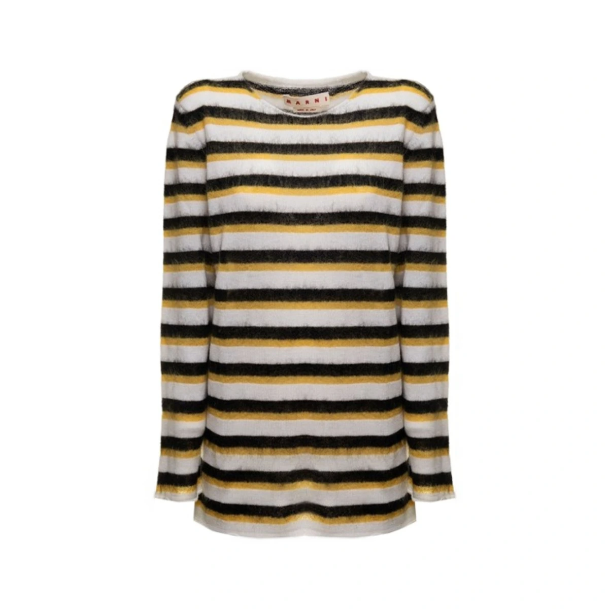 Brushed striped jumper