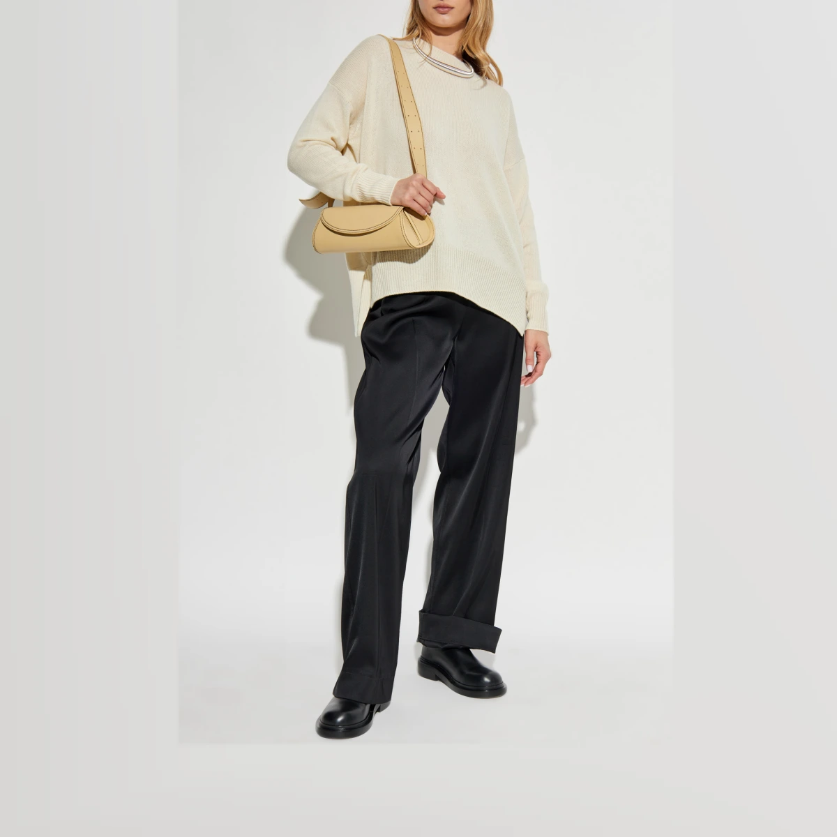 JIL SANDER Cashmere Sweater, Women's, Cream