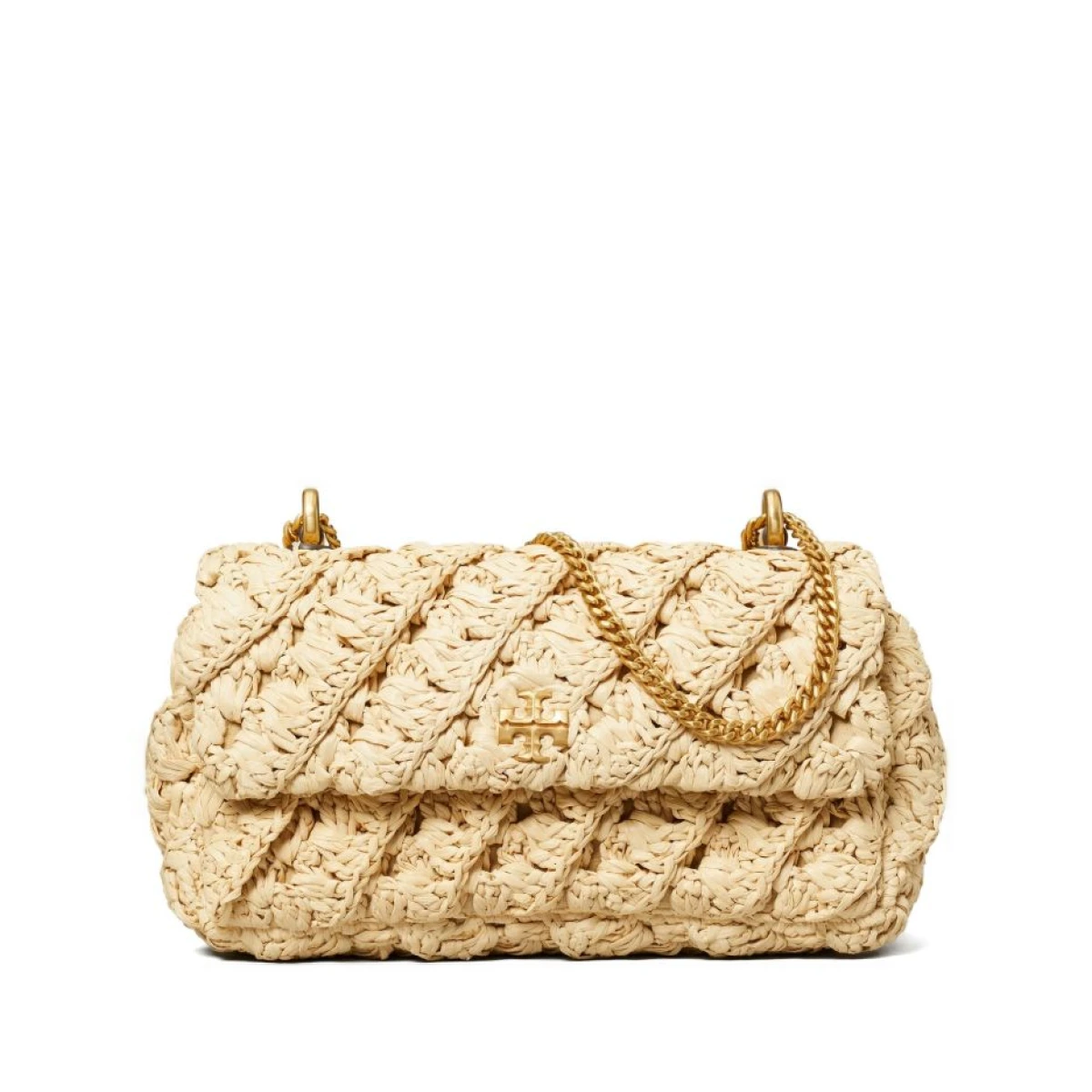 Tory Burch Kira woven chain shoulder bag - Neutrals