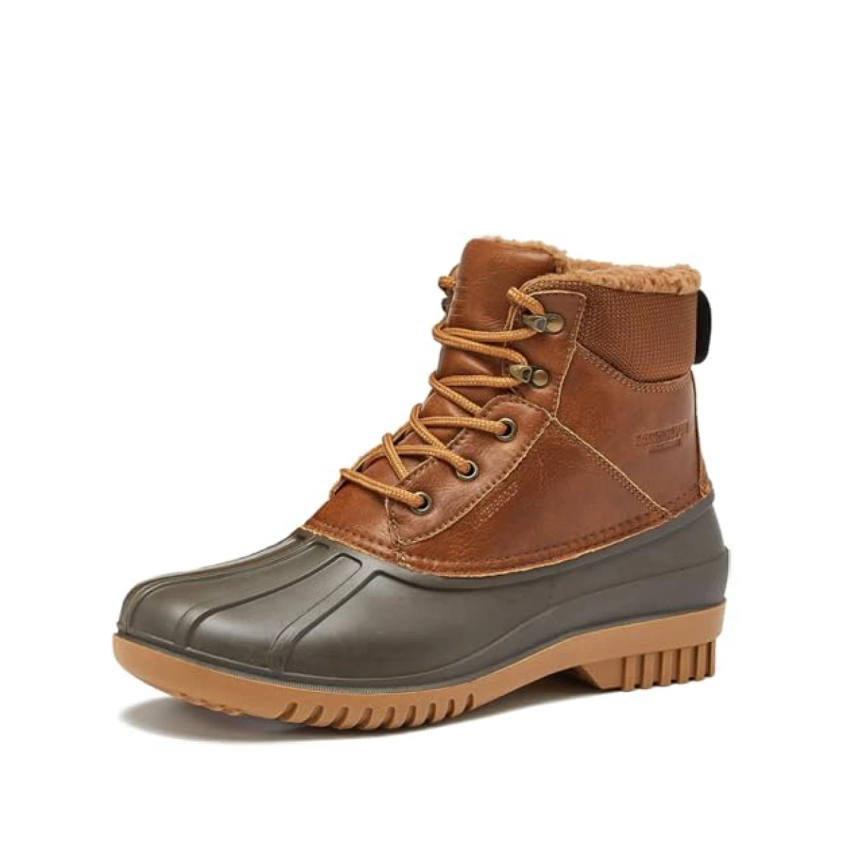 LONDON FOG Aspen Winter Boots for Men Waterproof Snow - Insulated Duck Mens Snow Boots or Rain Boots, Black Brown or Tan
