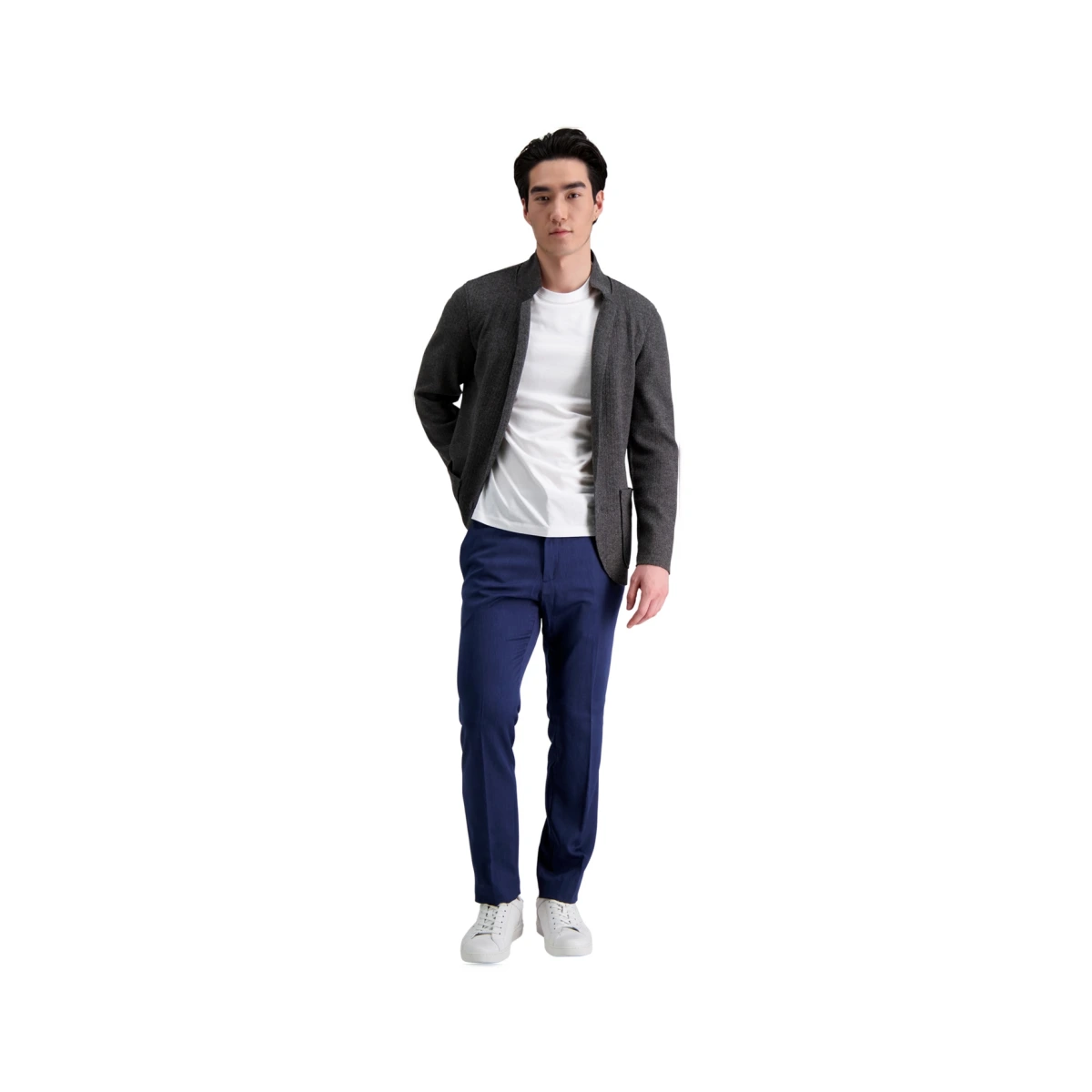 Men's Slim-Fit Stretch Dress Pants - Blue