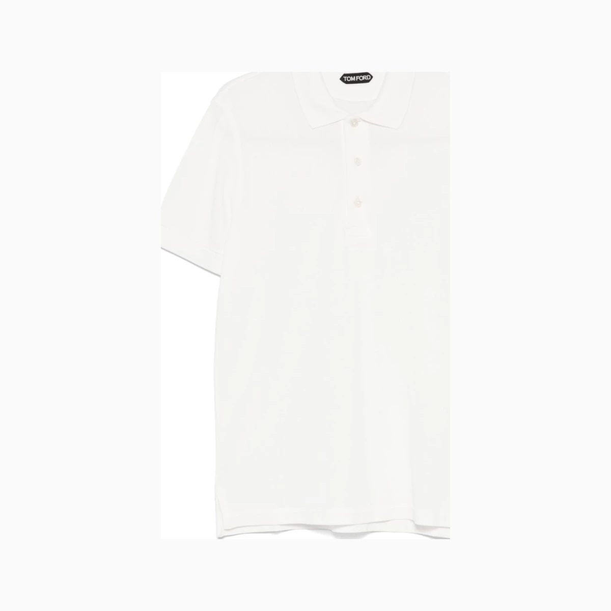 Piqué-weave polo shirt - White